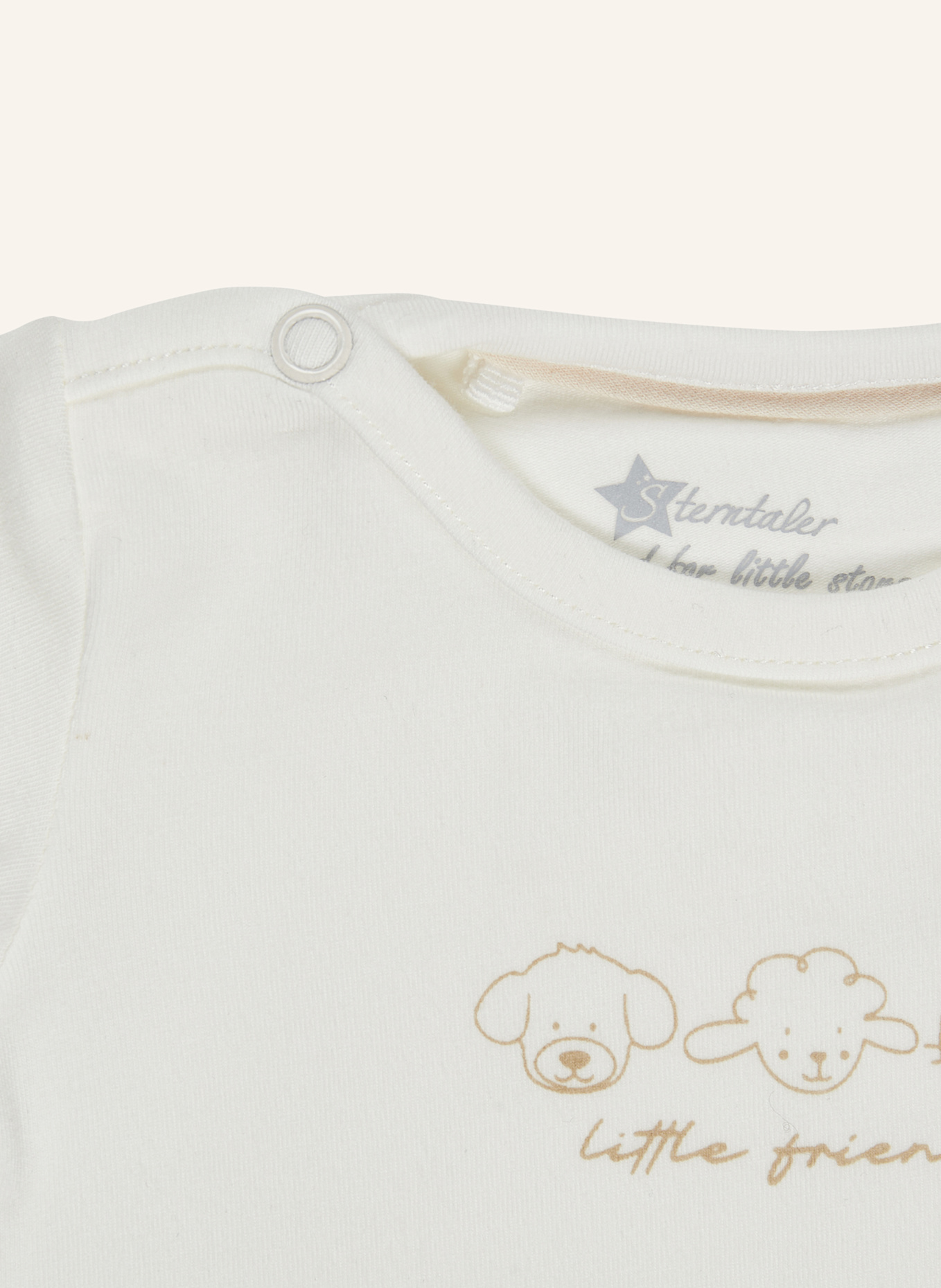 Sterntaler Kurzarm-Body Freunde: BEIGE