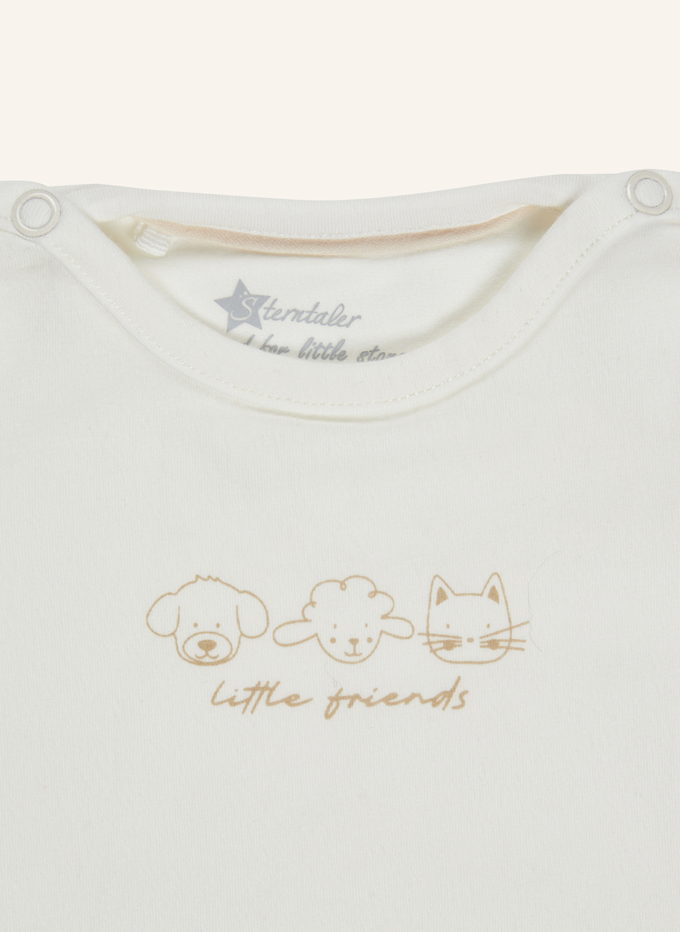 Sterntaler Kurzarm-Body Freunde: BEIGE