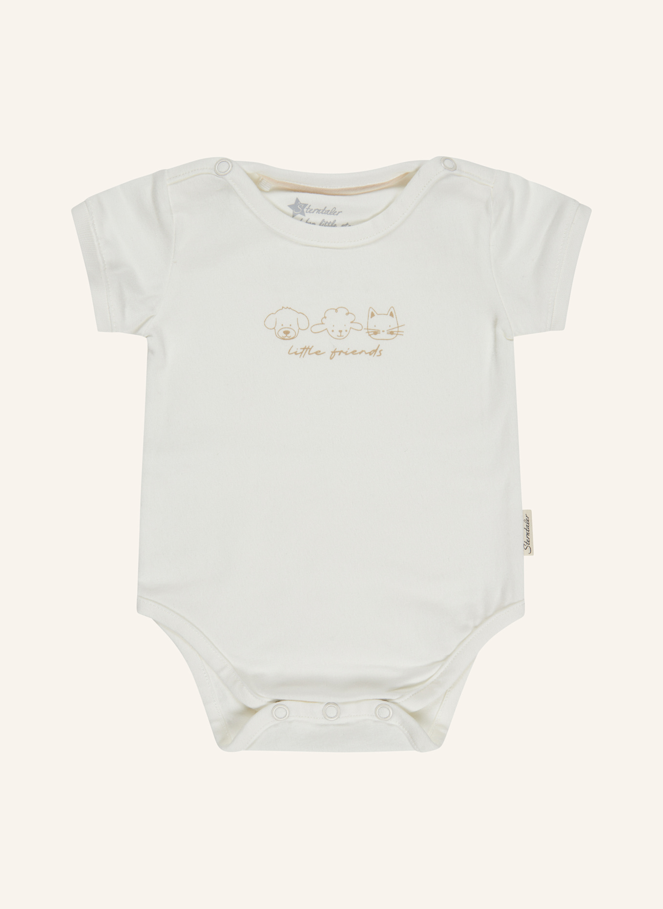 Sterntaler Kurzarm-Body Freunde: BEIGE