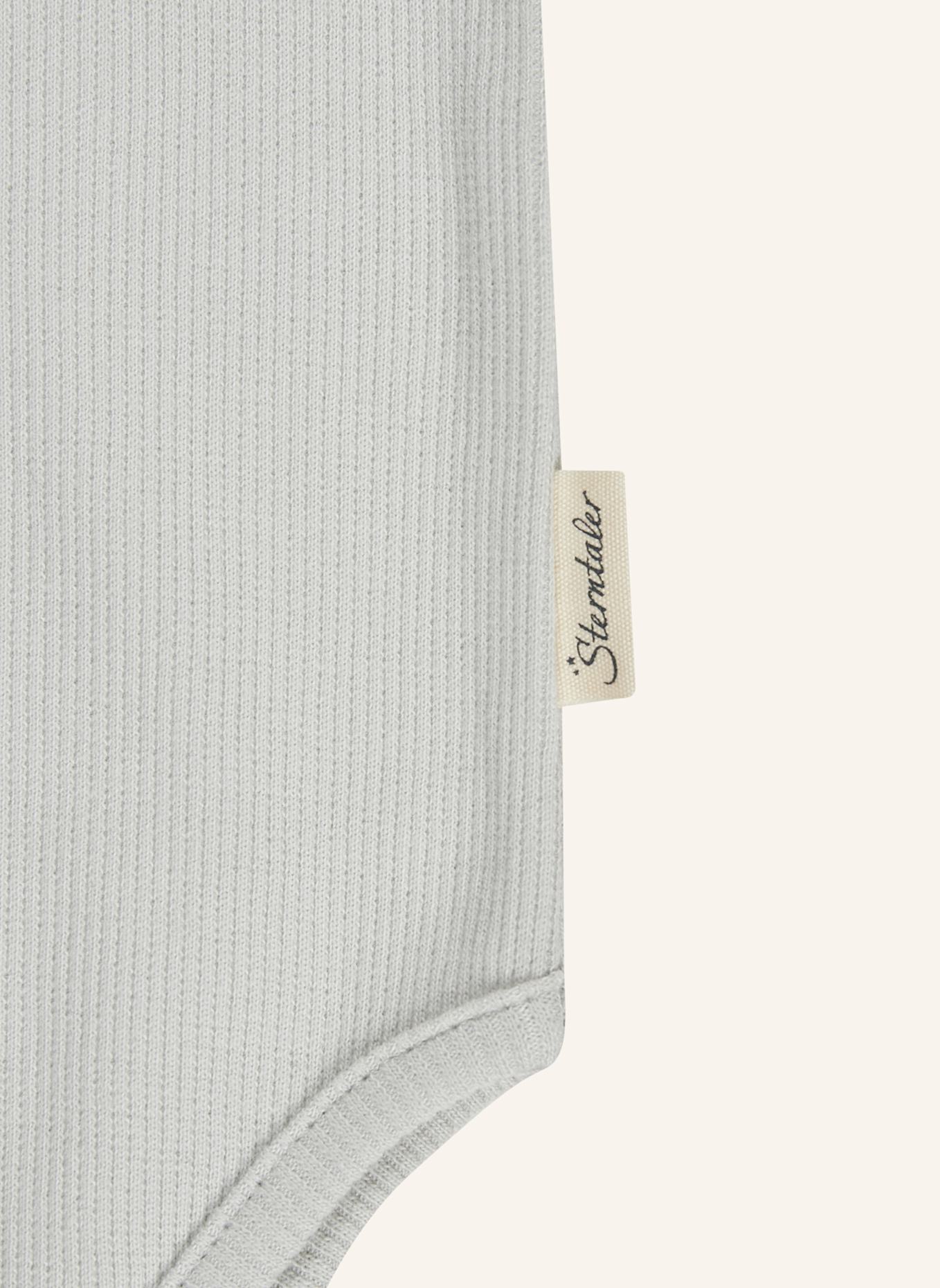 Sterntaler Langarm-Body Rippjersey: SILBER