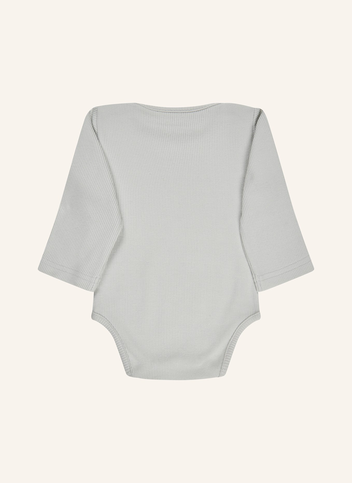 Sterntaler Langarm-Body Rippjersey: SILBER