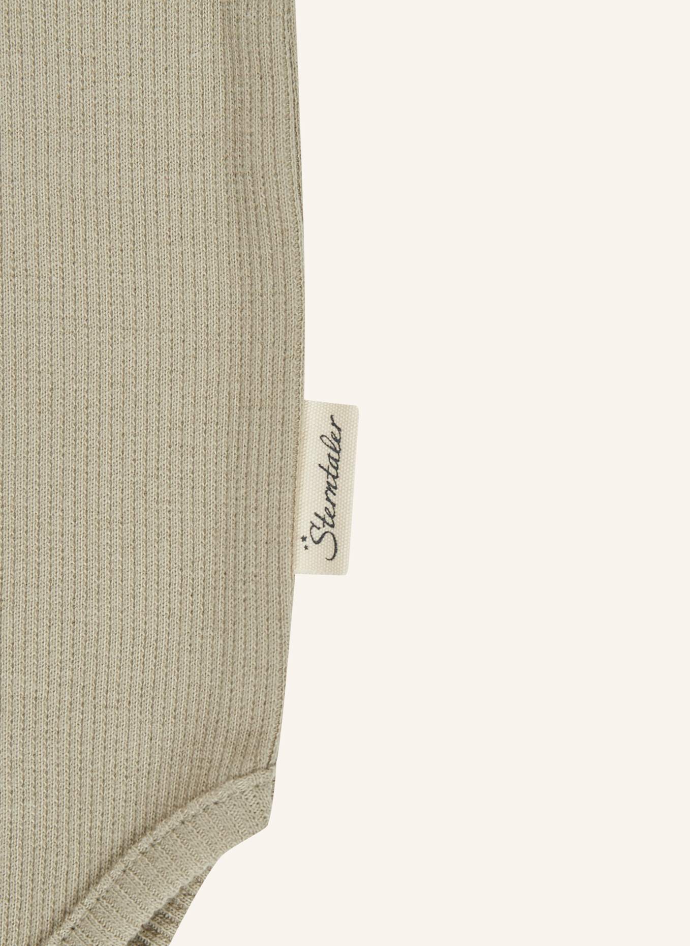 Sterntaler Langarm-Body Rippjersey: GRAU