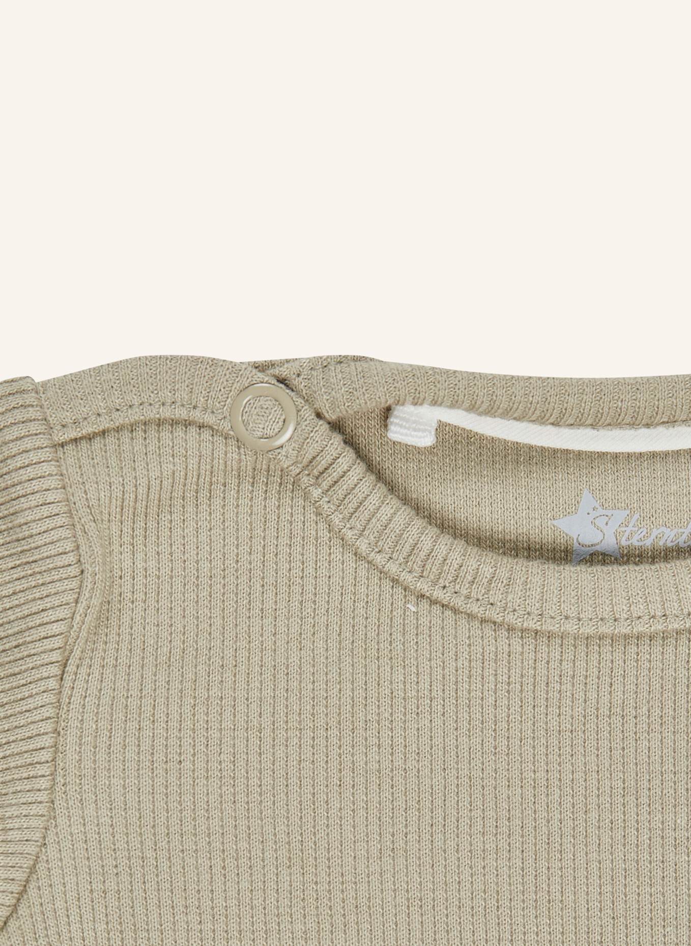 Sterntaler Langarm-Body Rippjersey: GRAU