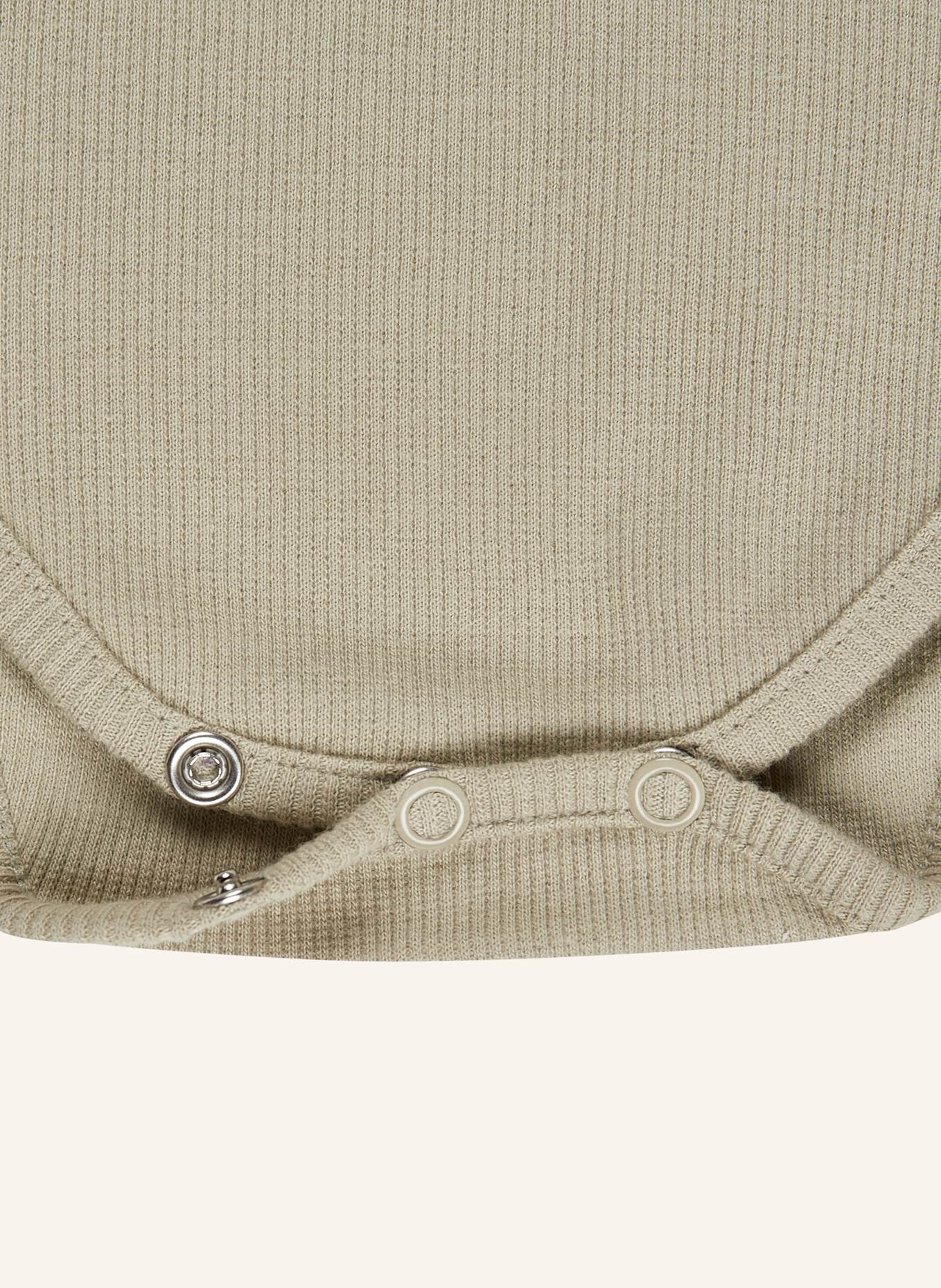 Sterntaler Langarm-Body Rippjersey: GRAU