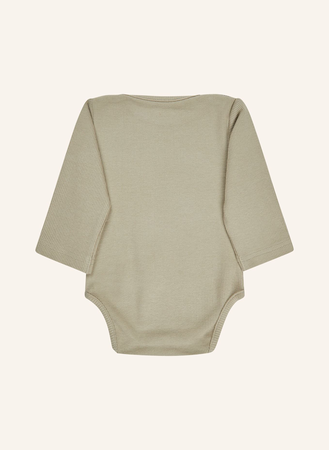 Sterntaler Langarm-Body Rippjersey: GRAU