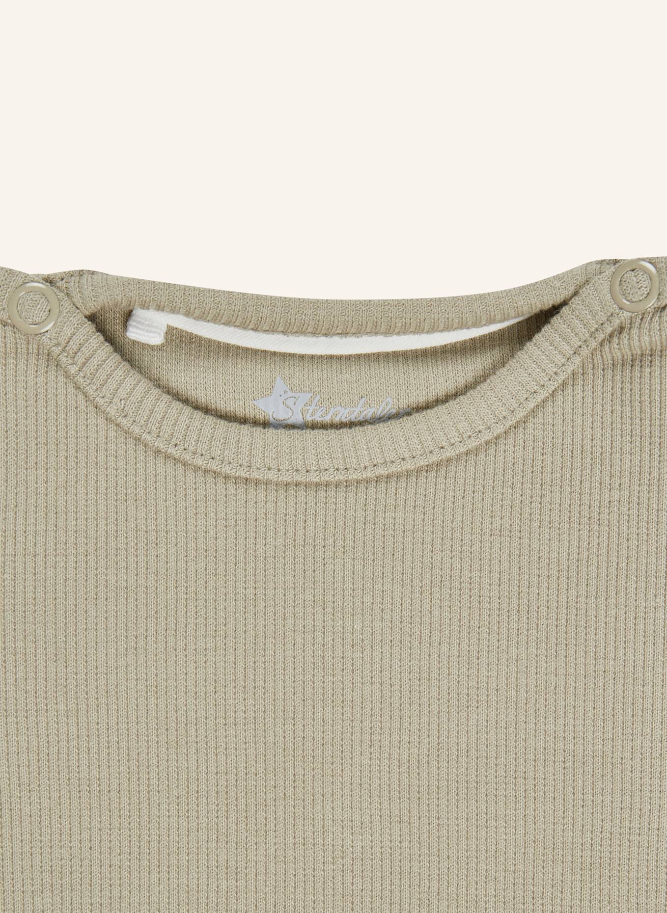 Sterntaler Langarm-Body Rippjersey: GRAU