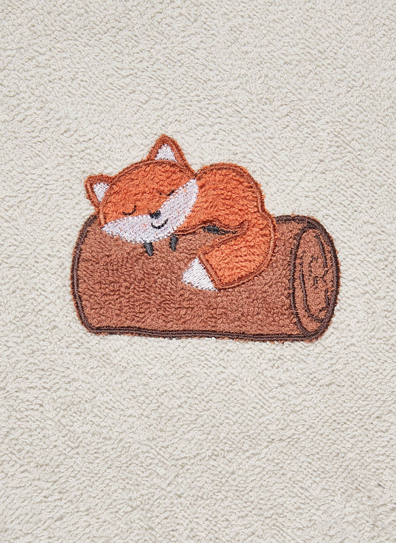 Sterntaler Kapuzenbadetuch 80x80 cm Filou: HELLGRAU