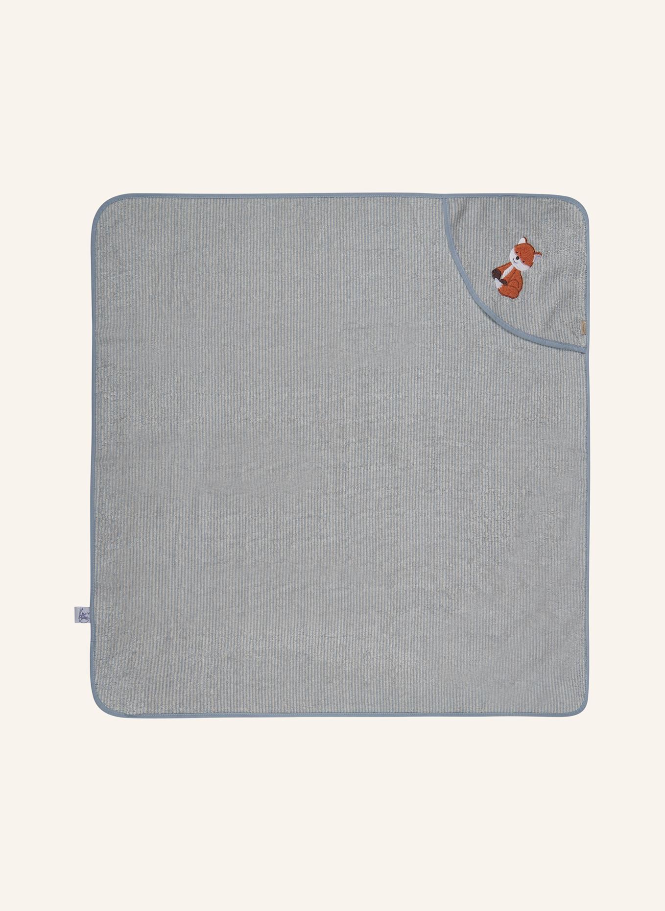 Sterntaler Kapuzenbadetuch 100x100 cm Filou: HELLBLAU