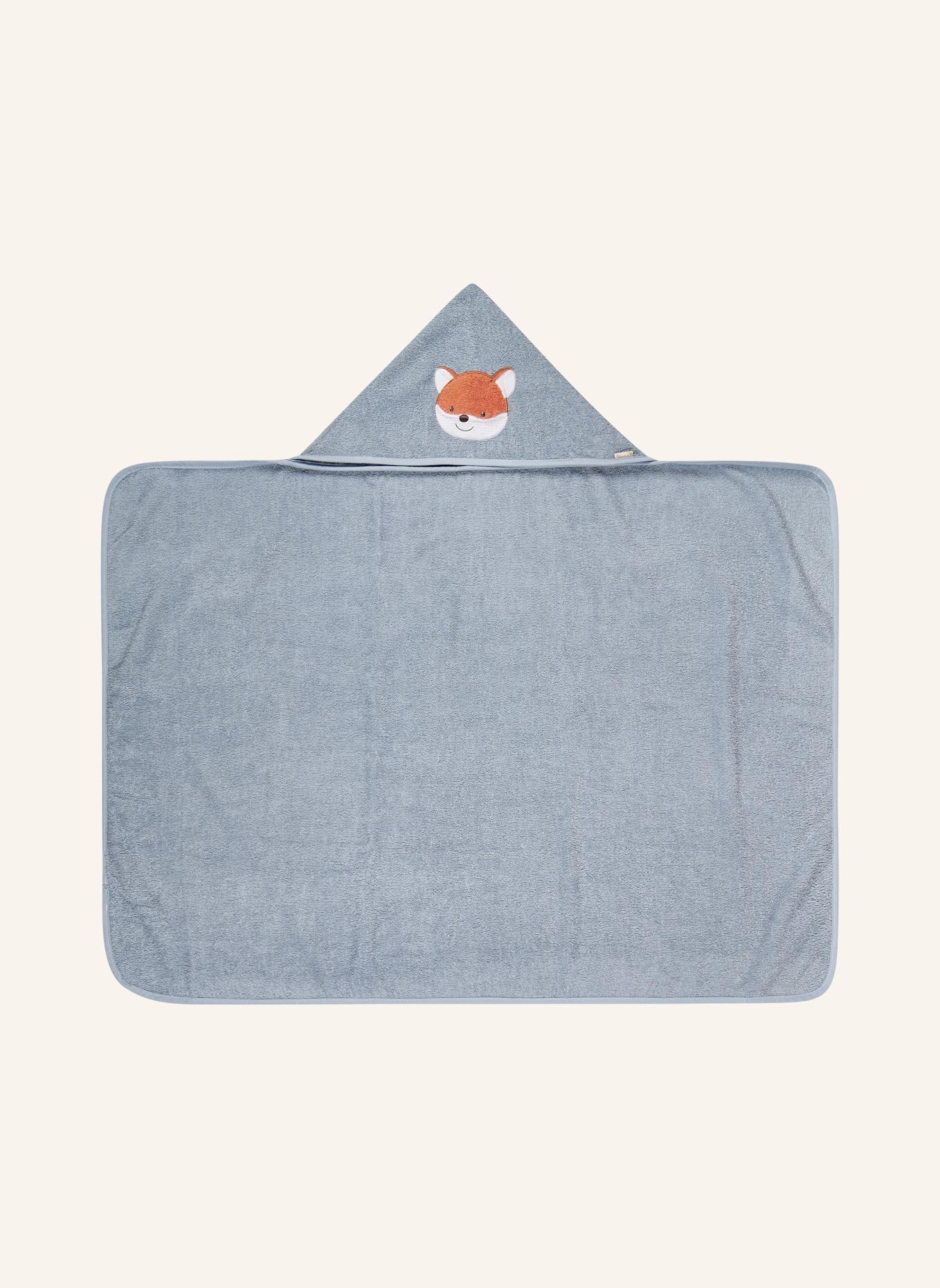 Sterntaler Kapuzenbadetuch 100x70 cm Filou: HELLBLAU