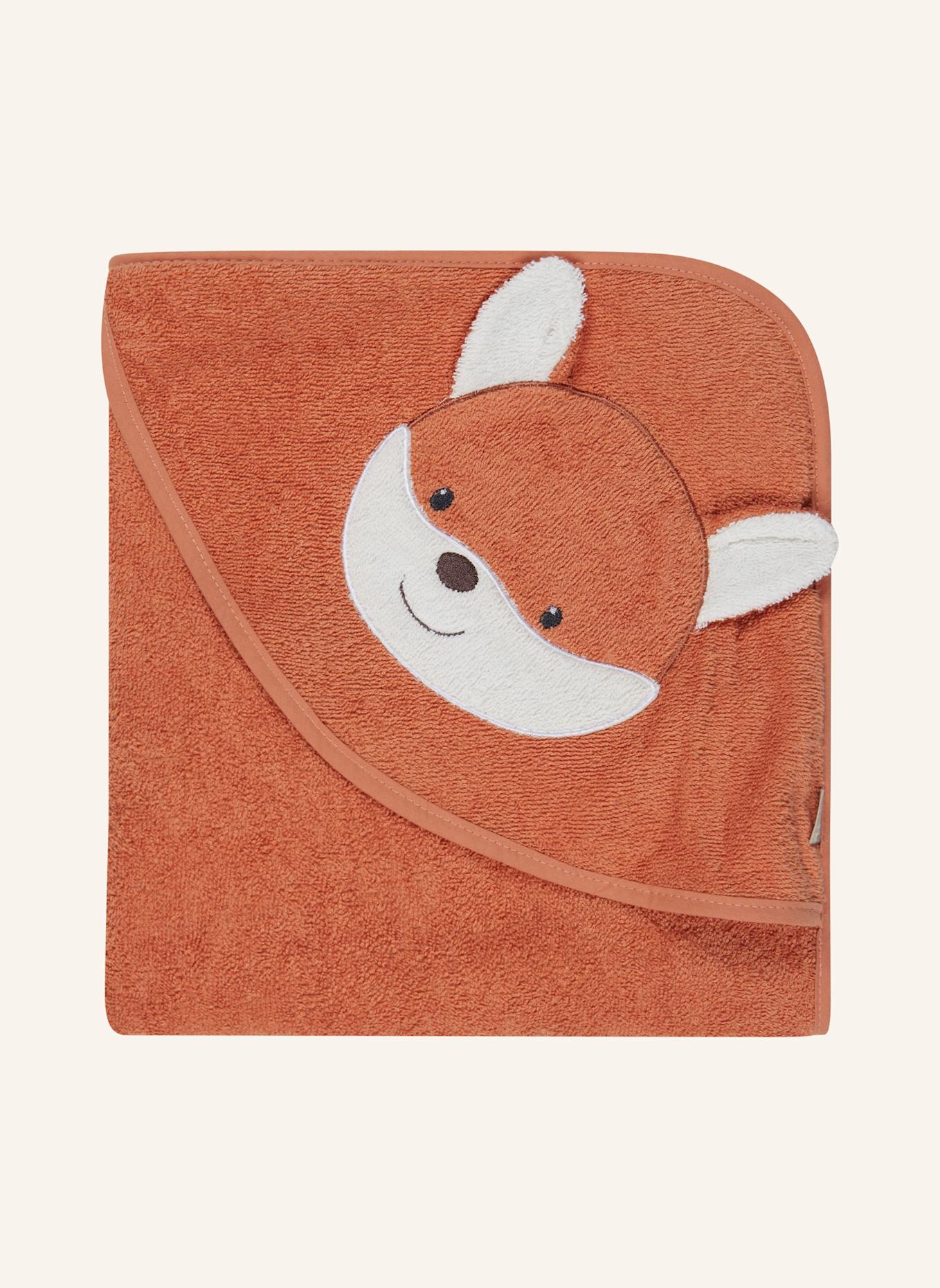 Sterntaler Motiv-Kapuzenbadetuch Filou: ROT