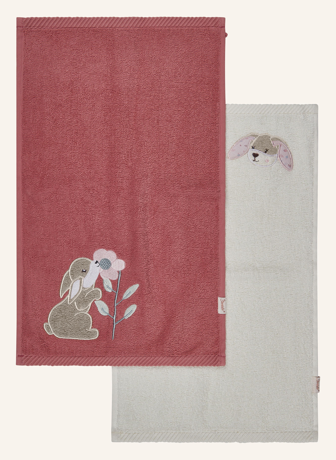 Sterntaler Kinderhandtuch 2er-Pack Hanni: ROSA