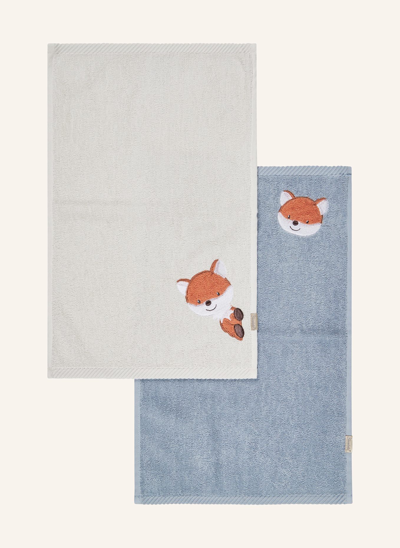 Sterntaler Kinderhandtuch 2er-Pack Filou: HELLBLAU