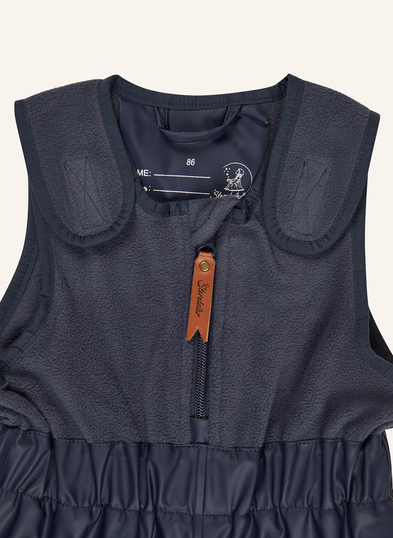 Sterntaler Regenhose gefüttert uni: BLAU