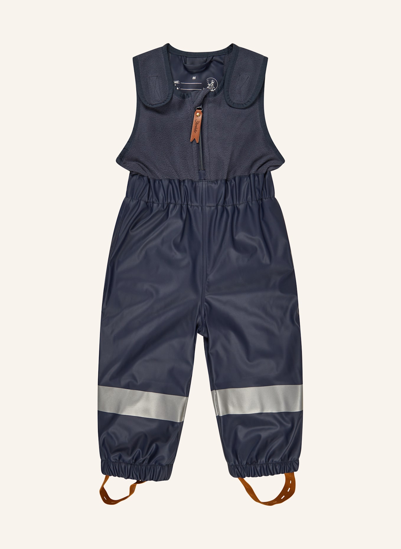 Sterntaler Regenhose gefüttert uni: BLAU