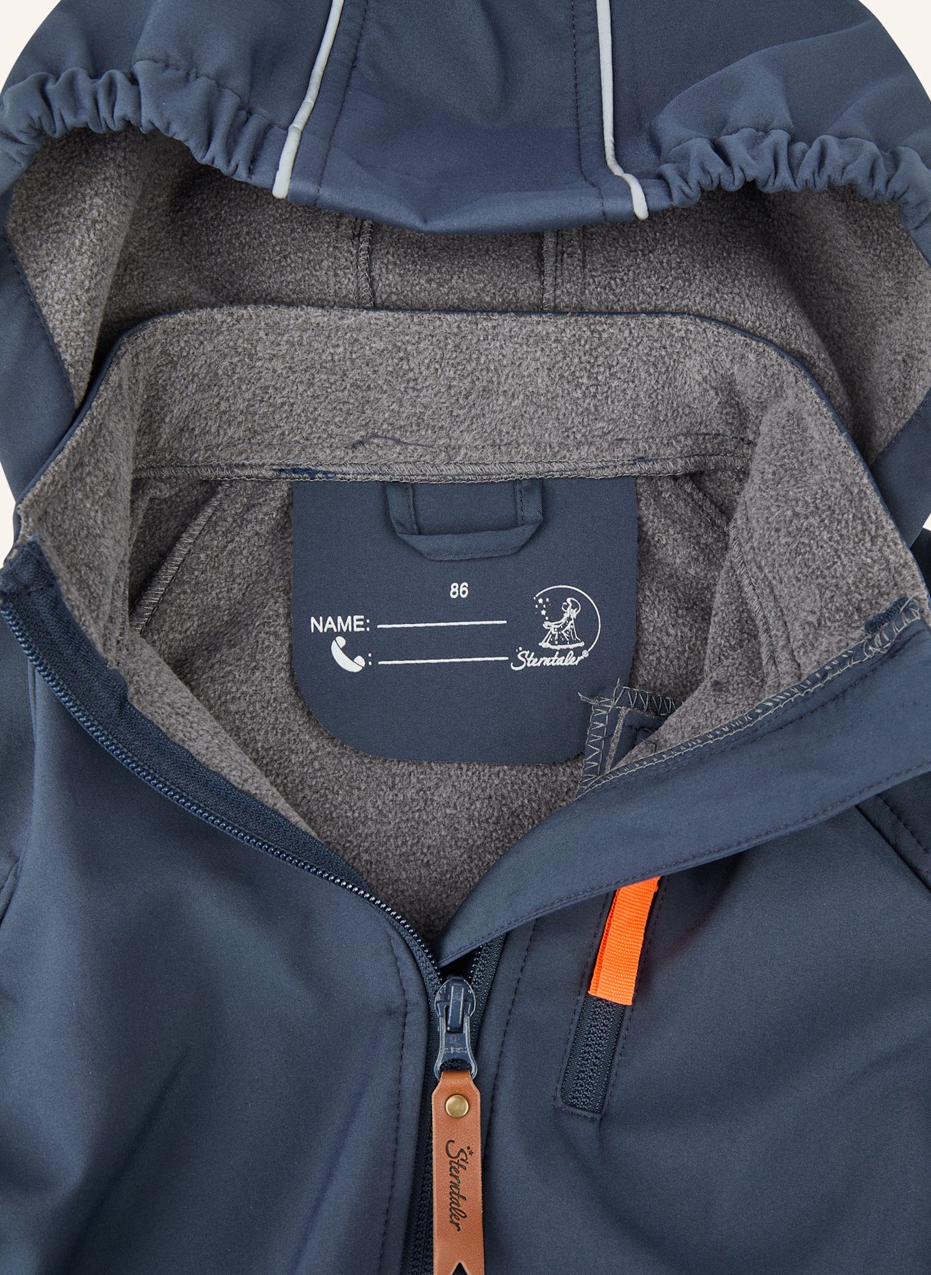 Sterntaler Softshelljacke mit Kapuze: BLAU