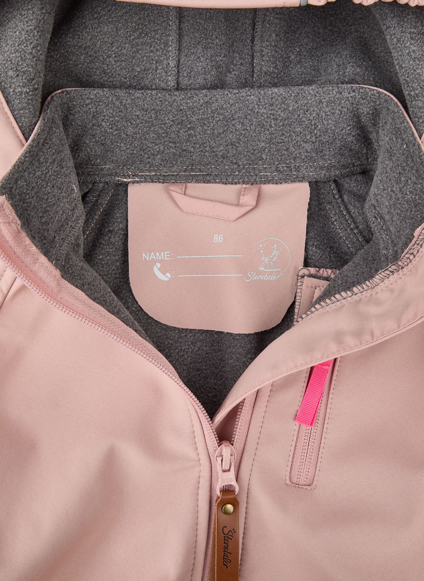 Sterntaler Softshelljacke mit Kapuze: ROSA