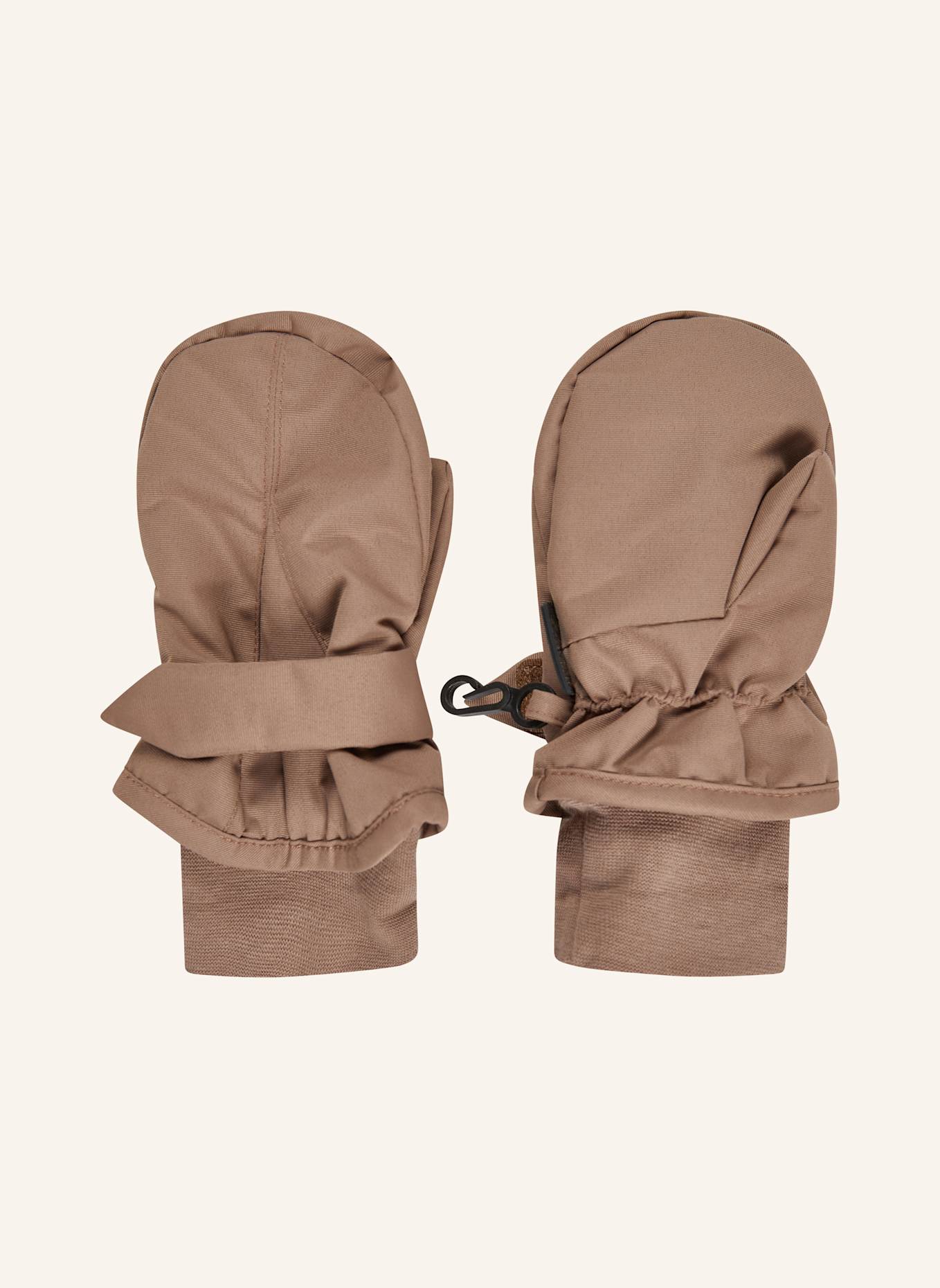 Sterntaler Fäustlinge Rips: BRAUN