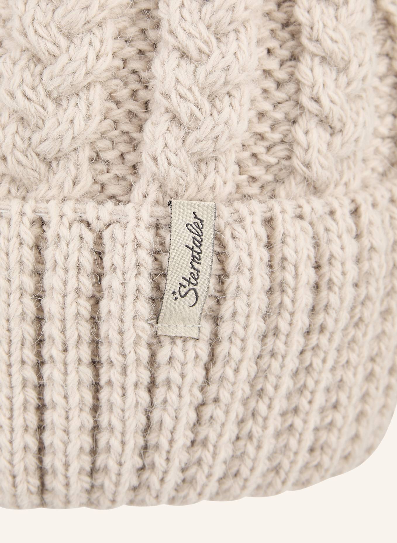 Sterntaler Strickmütze Zopfmuster: BEIGE