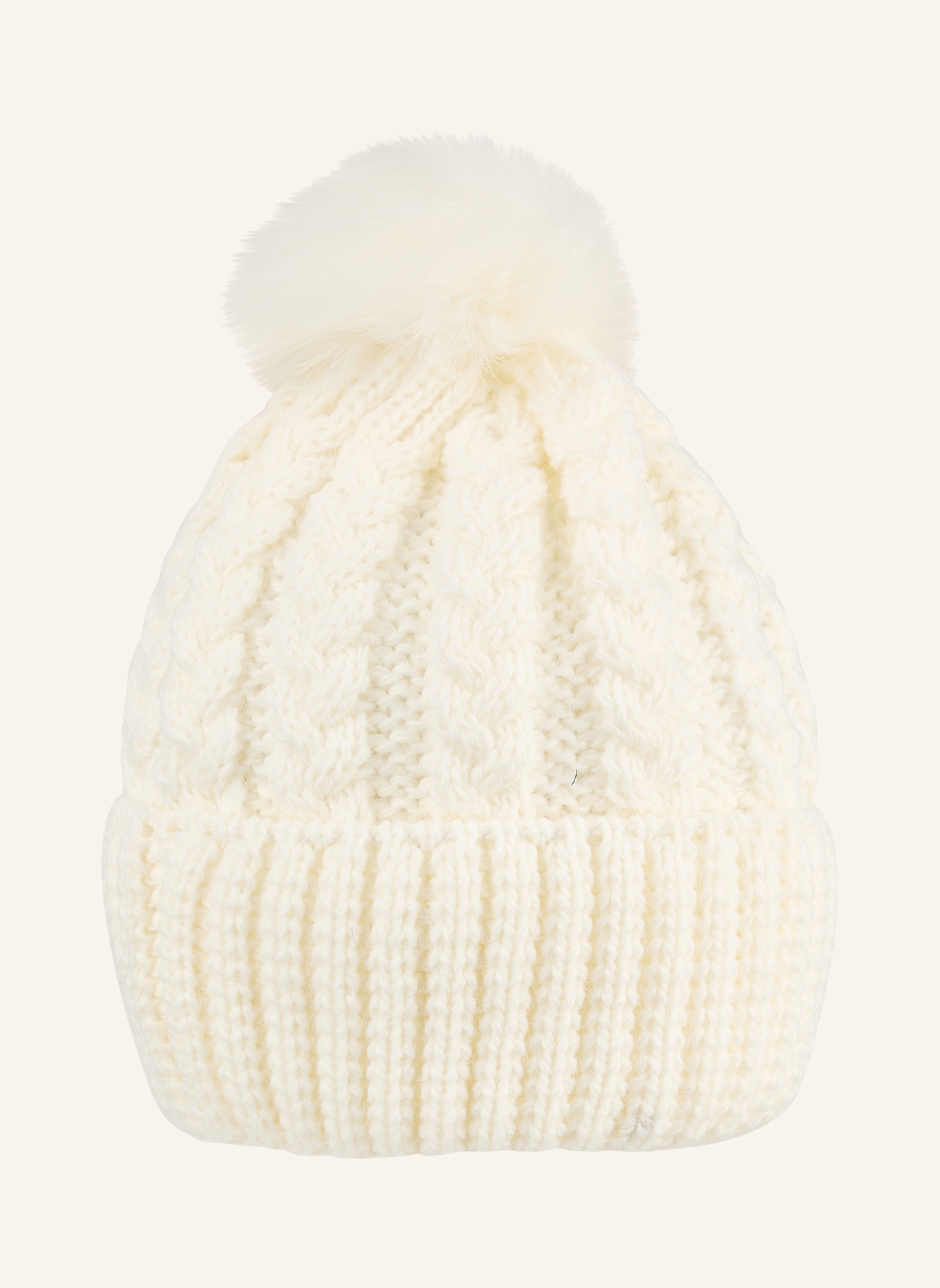 Sterntaler Strickmütze Zopfmuster: BEIGE