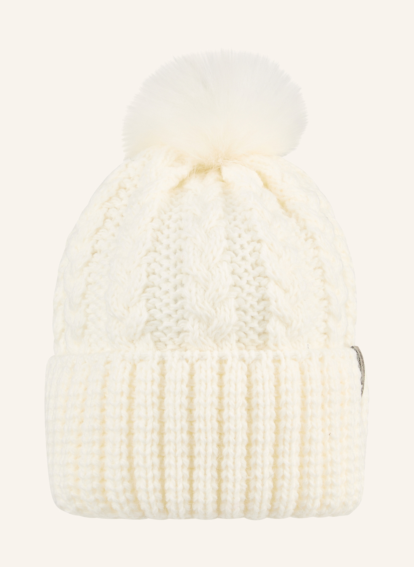 Sterntaler Strickmütze Zopfmuster: BEIGE