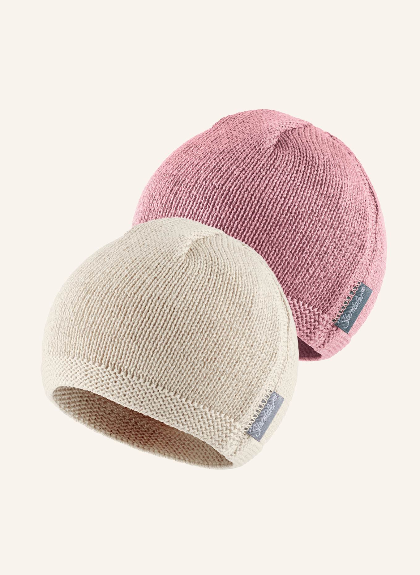 Sterntaler Multipack OCS Strickmütze aus Baumwolle (Bio): WEISS