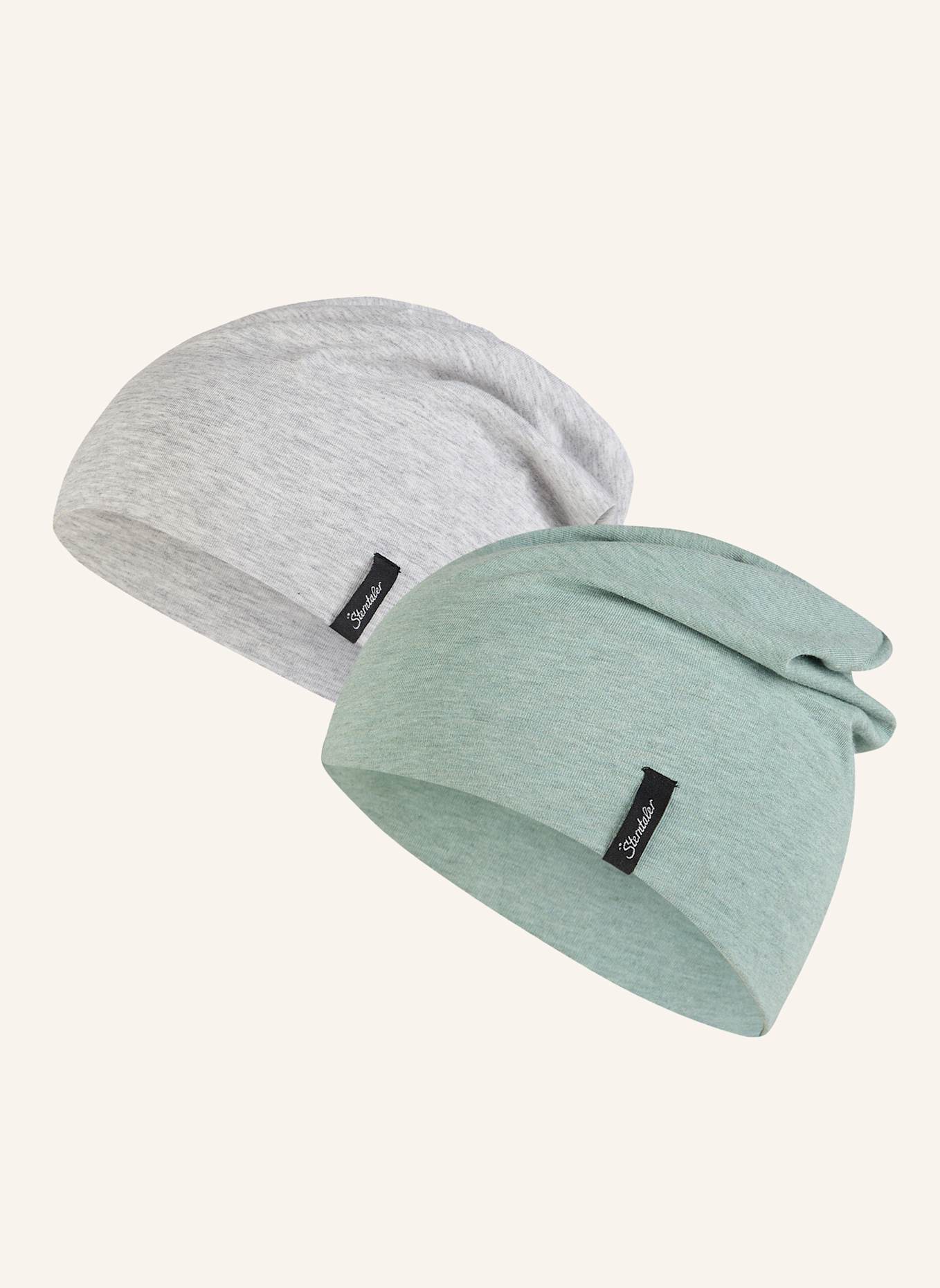 Sterntaler Multipack OCS Beanie aus Melange-Singlejersey (Bio): WEISS