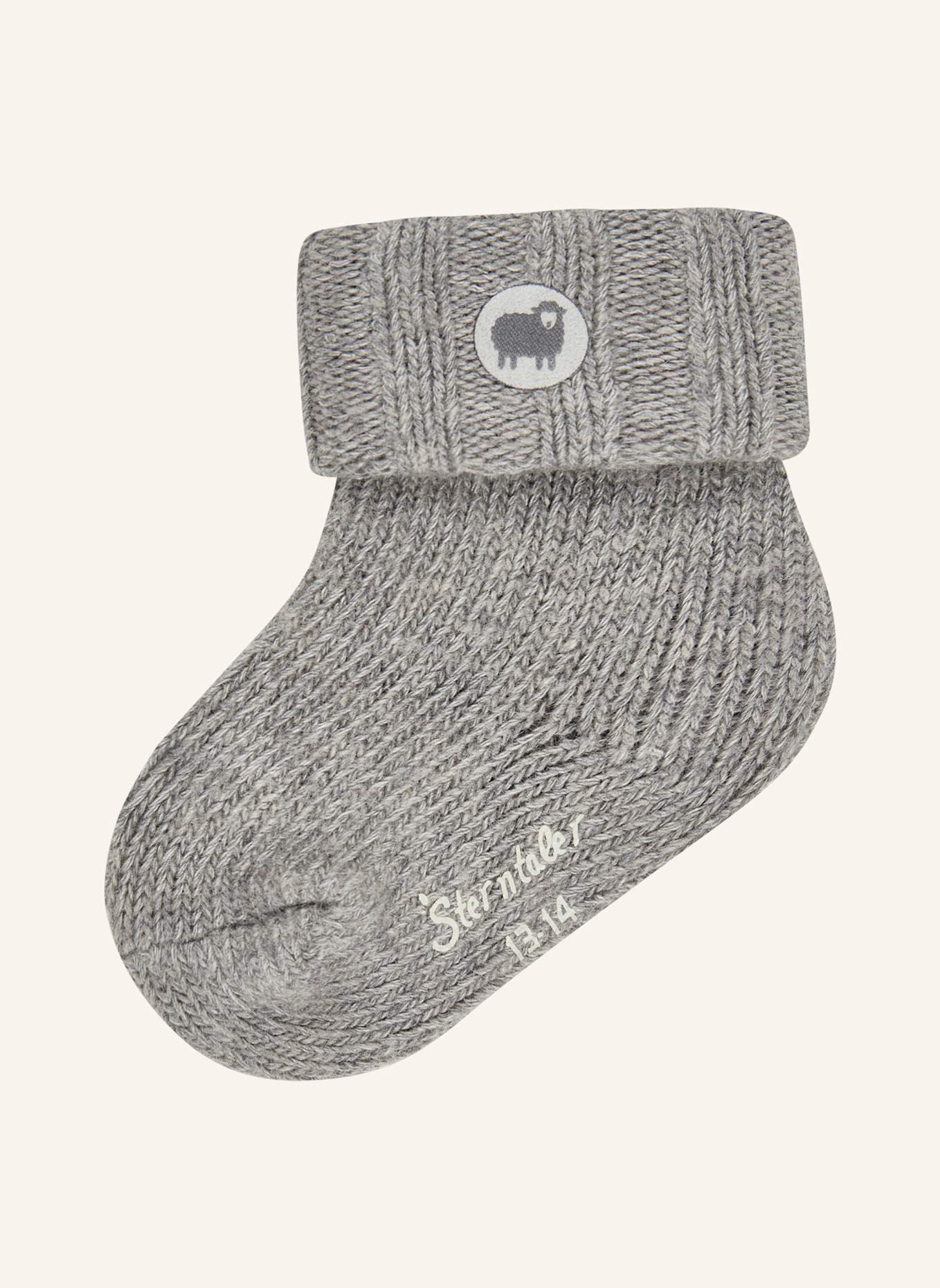 Sterntaler Multipack Baby Socken mit Umschlag, aus Wolle: WEISS