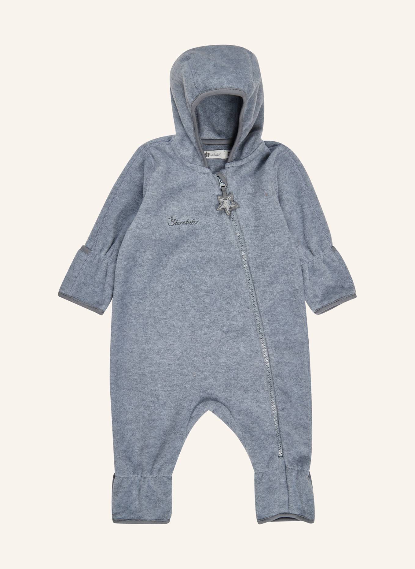 Sterntaler Overall Fleece: SILBER