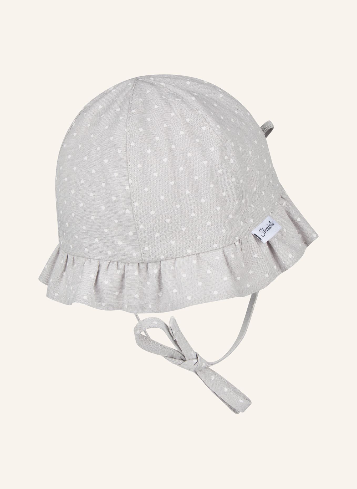 Sterntaler Hut kleine Herzen: HELLGRAU