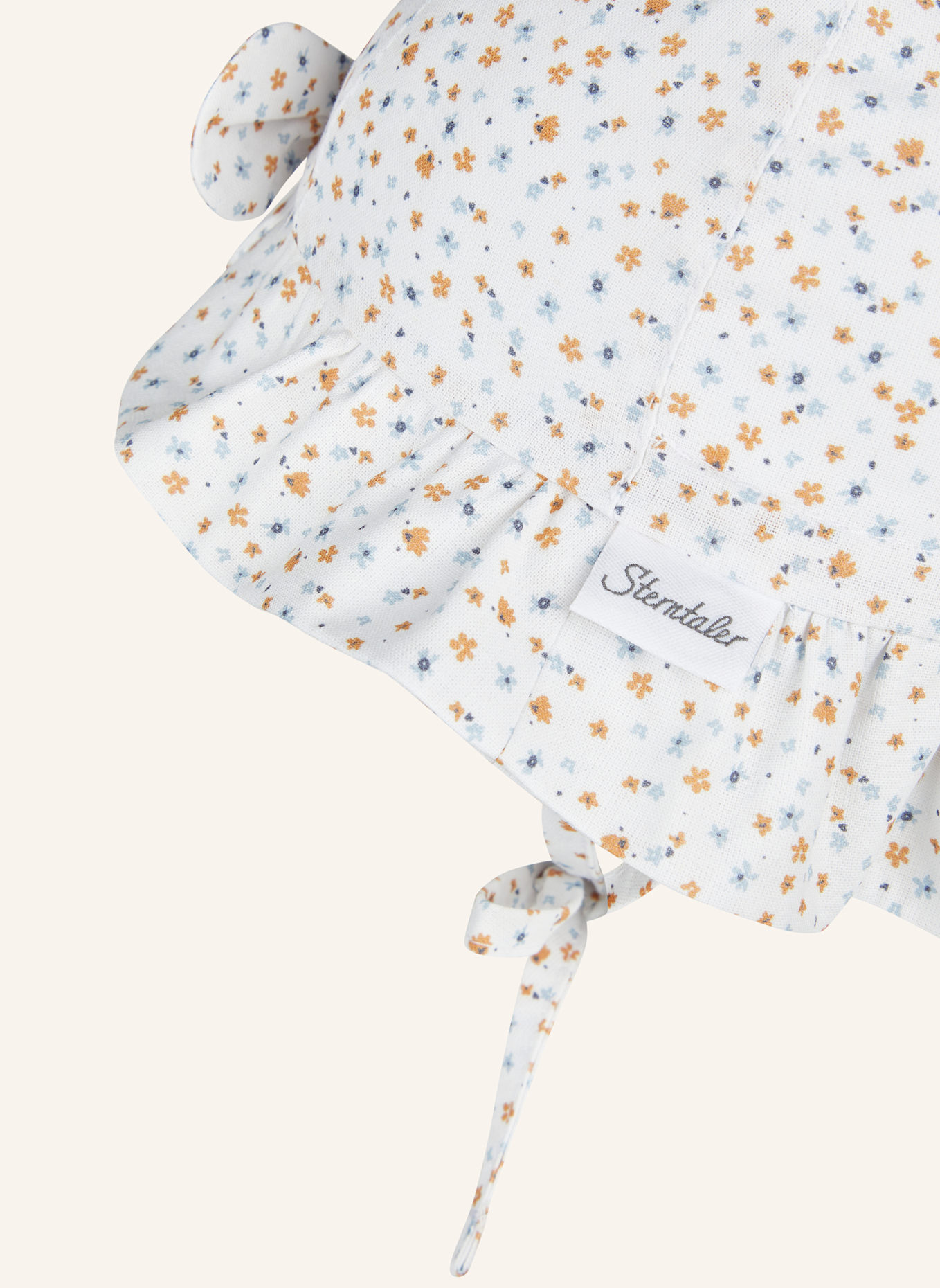 Sterntaler Hut Blümchen: WEISS