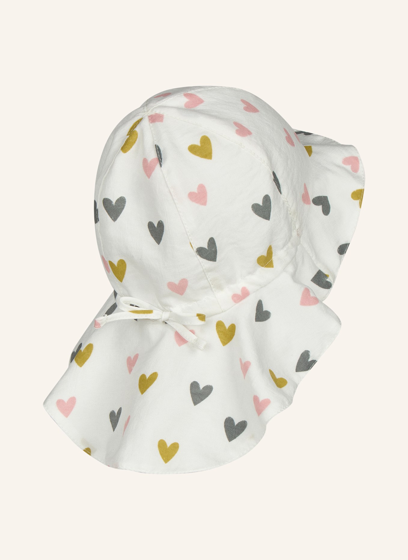 Sterntaler Sonnenhut Herzen: WEISS