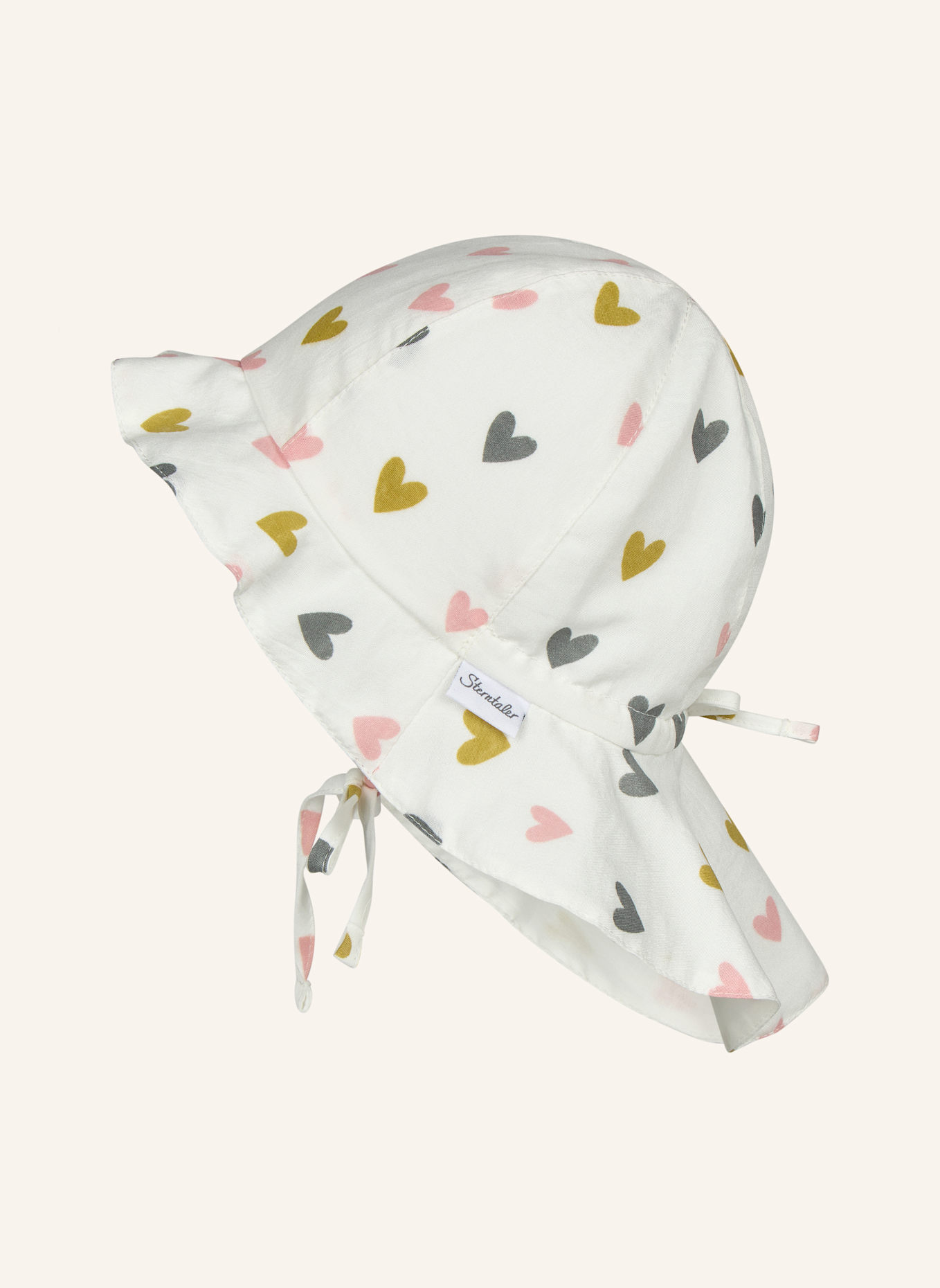 Sterntaler Sonnenhut Herzen: WEISS