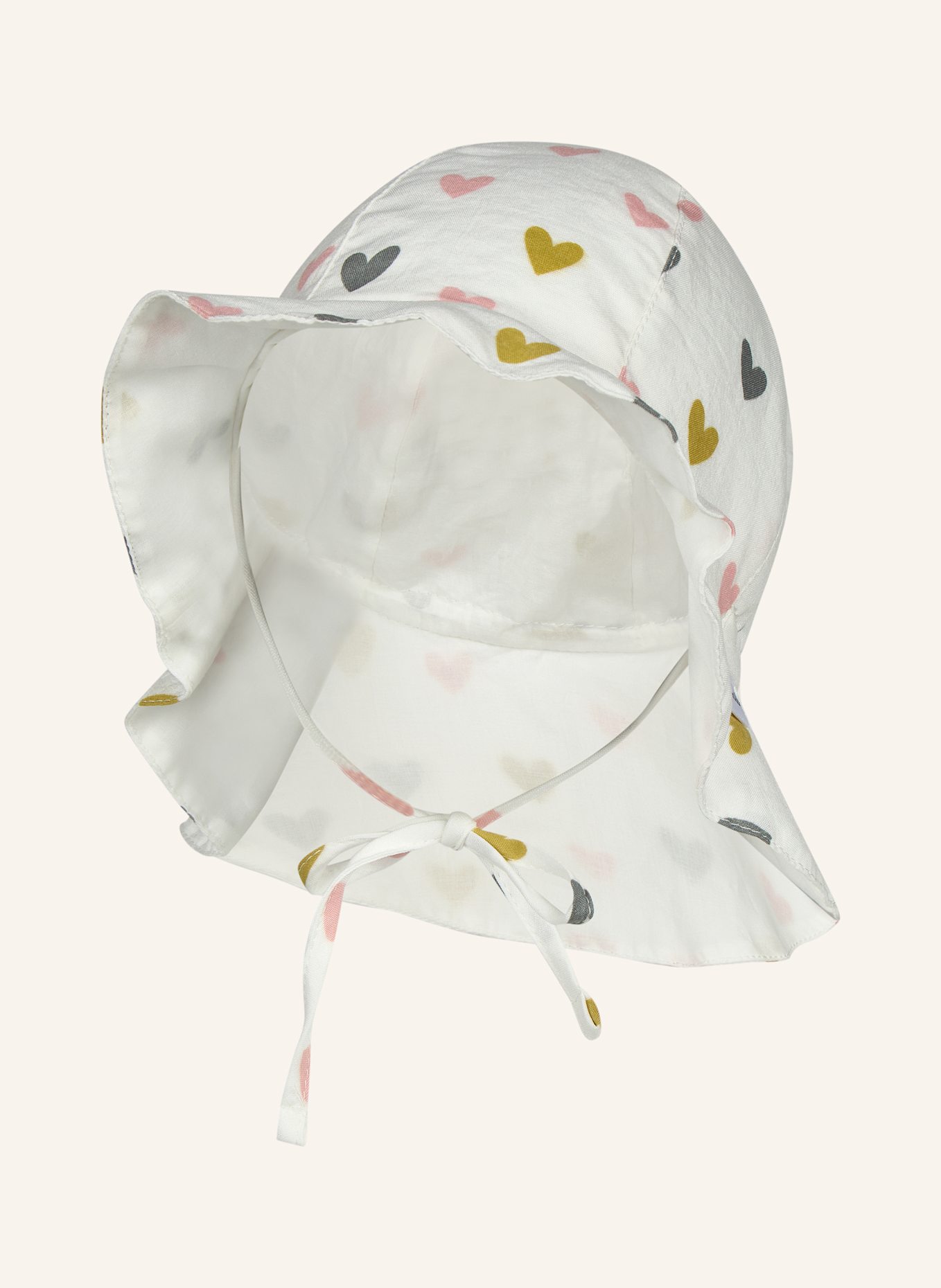 Sterntaler Sonnenhut Herzen: WEISS