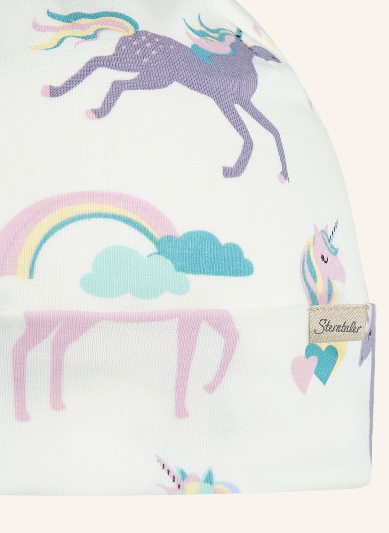 Sterntaler Beanie Einhorn: WEISS