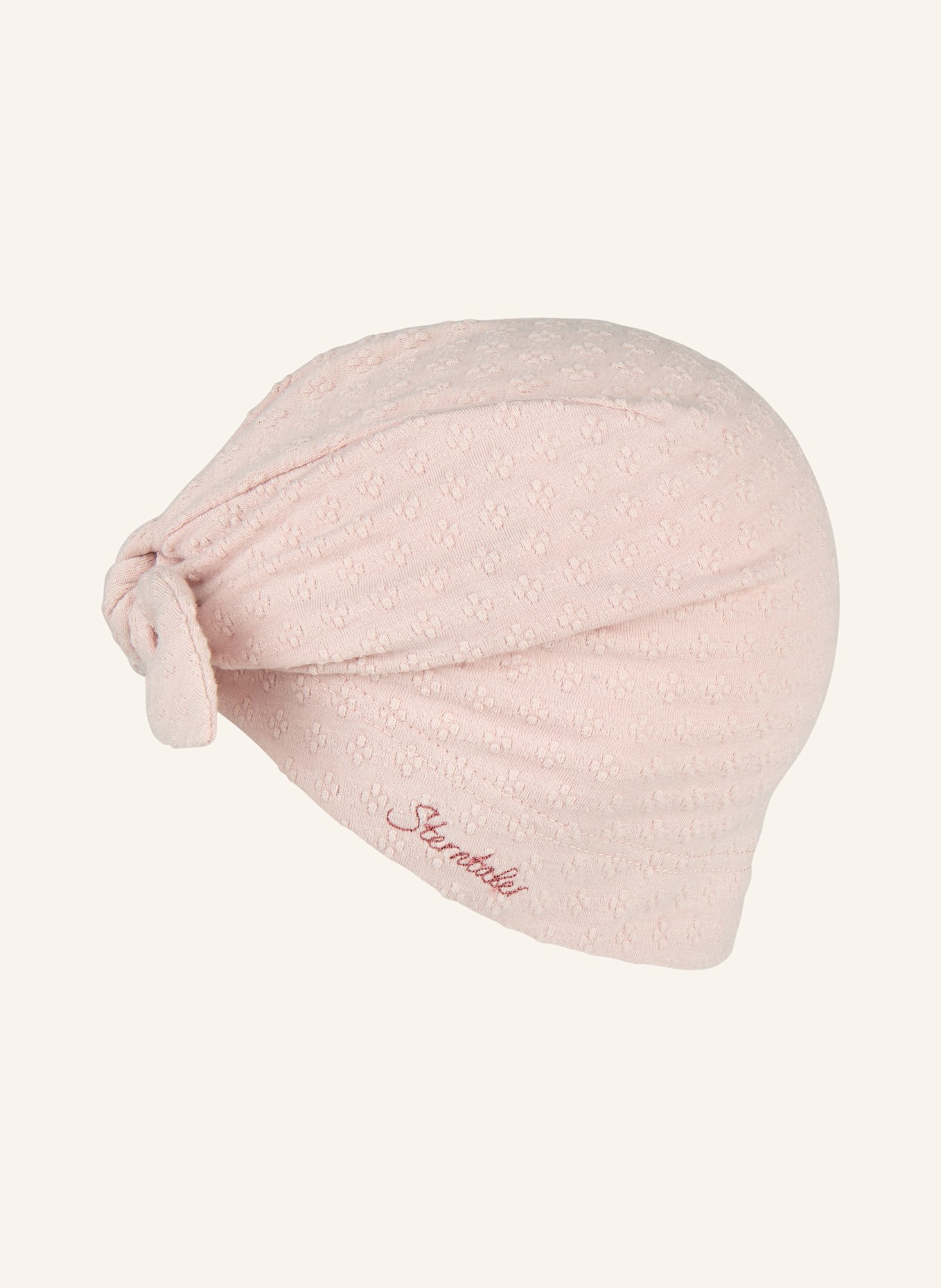 Sterntaler Knotenmütze Struktur: HELLROSA