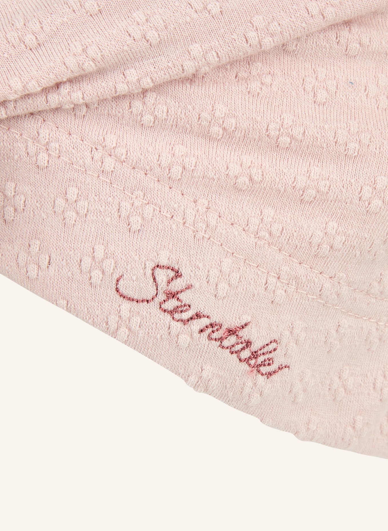 Sterntaler Knotenmütze Struktur: HELLROSA