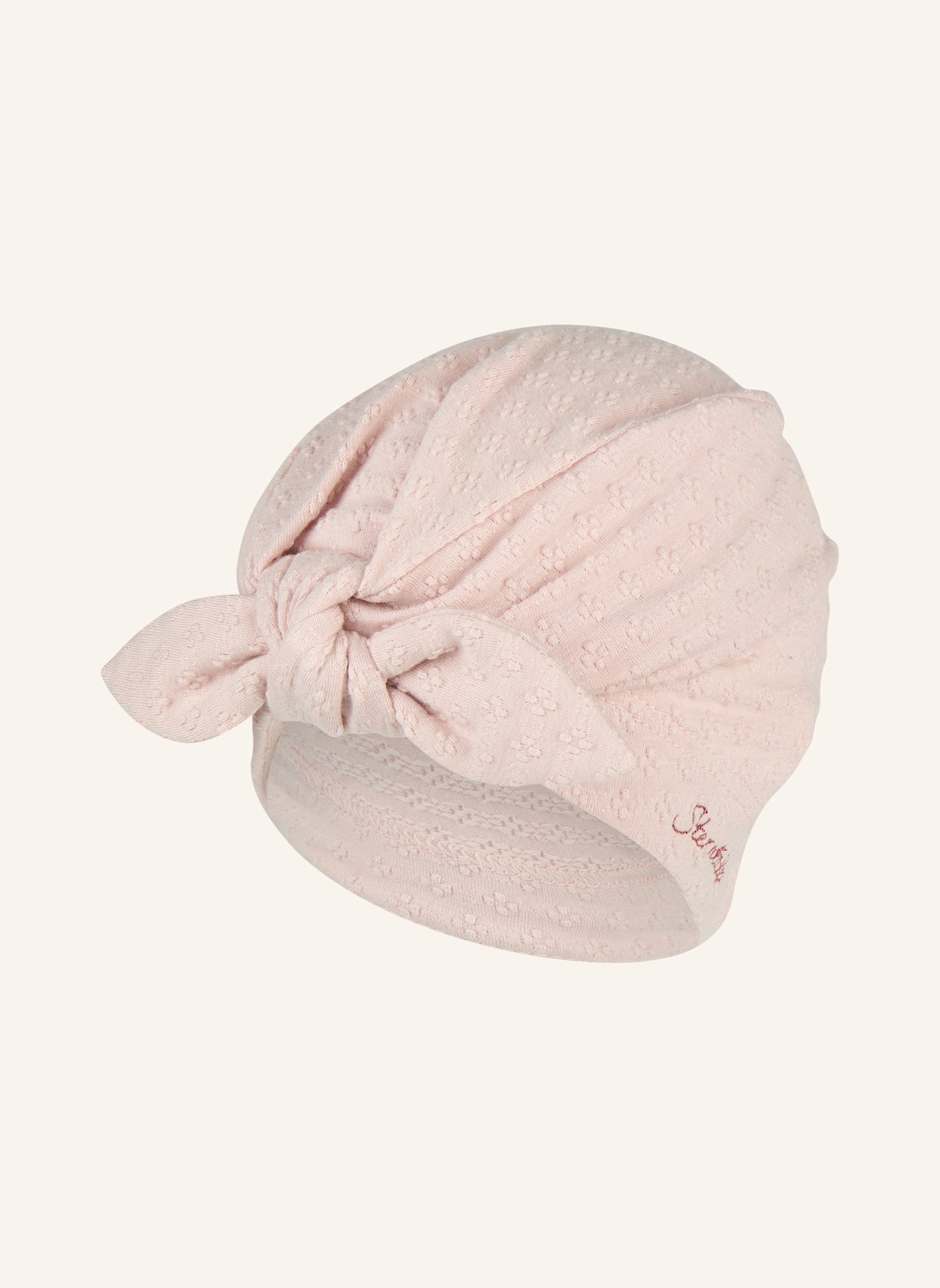 Sterntaler Knotenmütze Struktur: HELLROSA