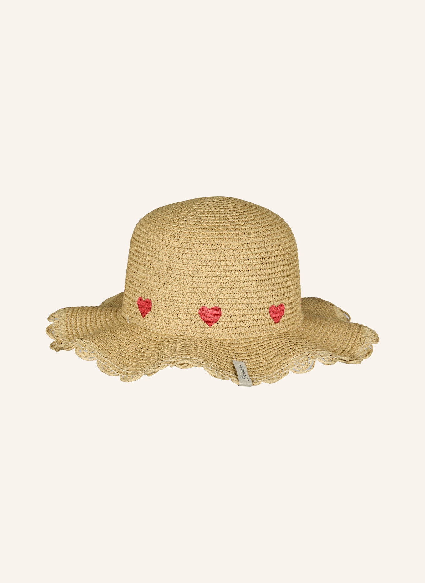 Sterntaler Strohhut Herzen: GELB