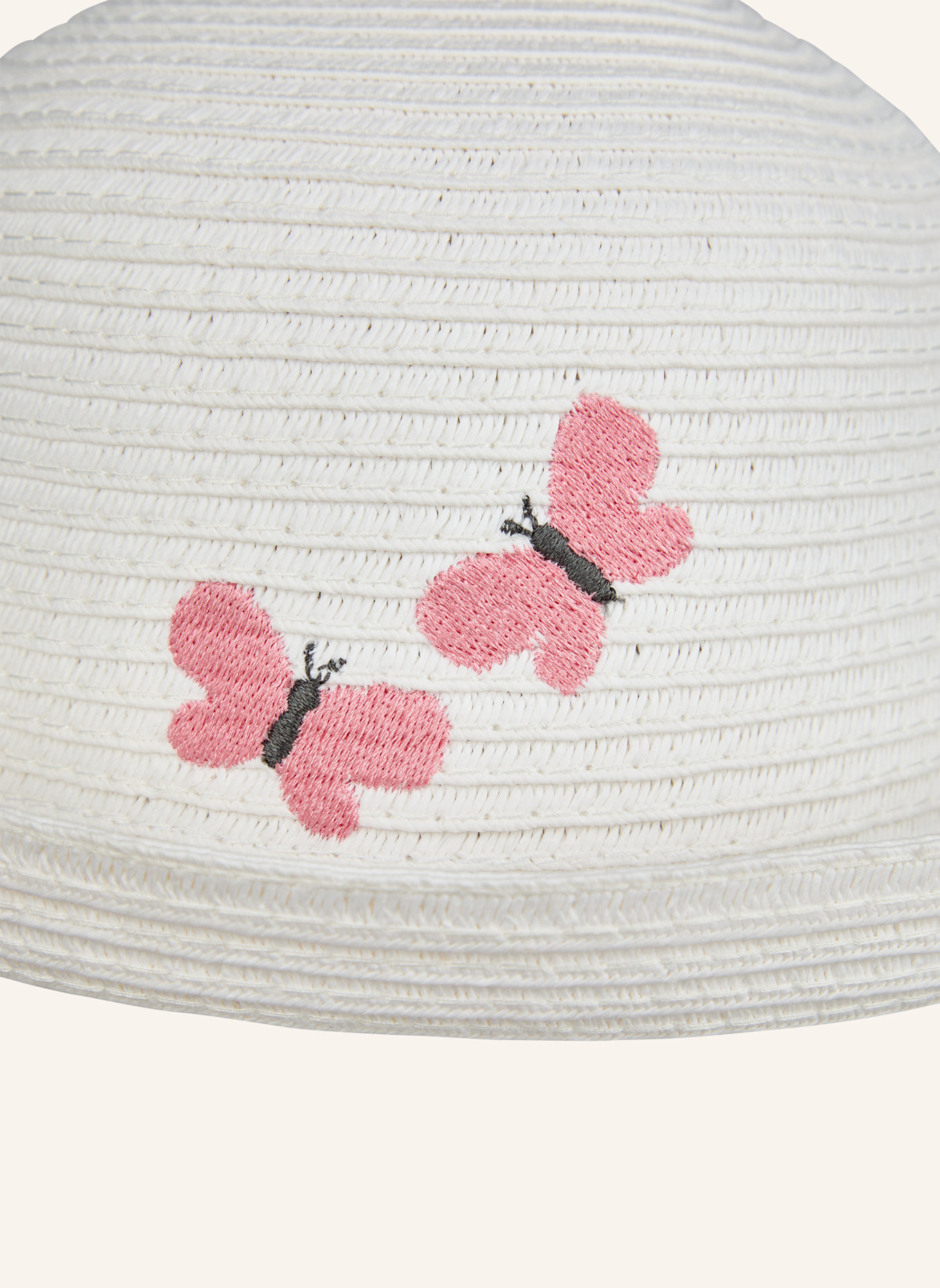 Sterntaler Strohhut Schmetterling: WEISS