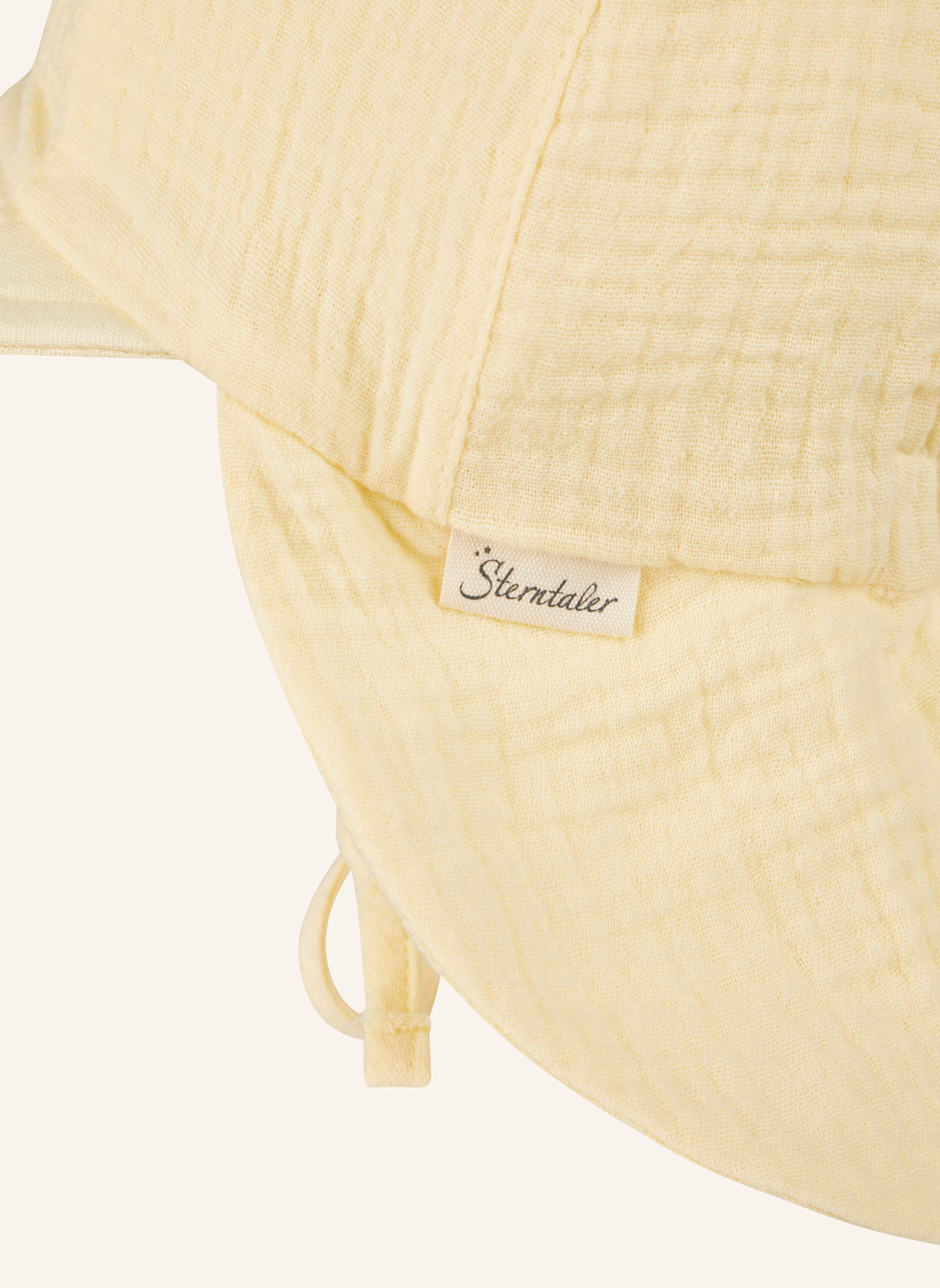 Sterntaler Schirmmütze mit Nackenschutz Musselin: GELB