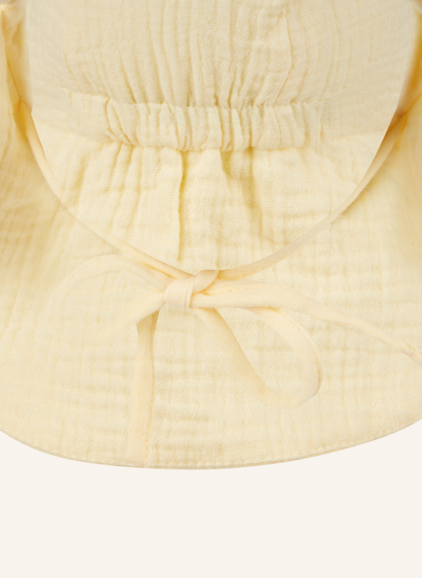 Sterntaler Schirmmütze mit Nackenschutz Musselin: GELB