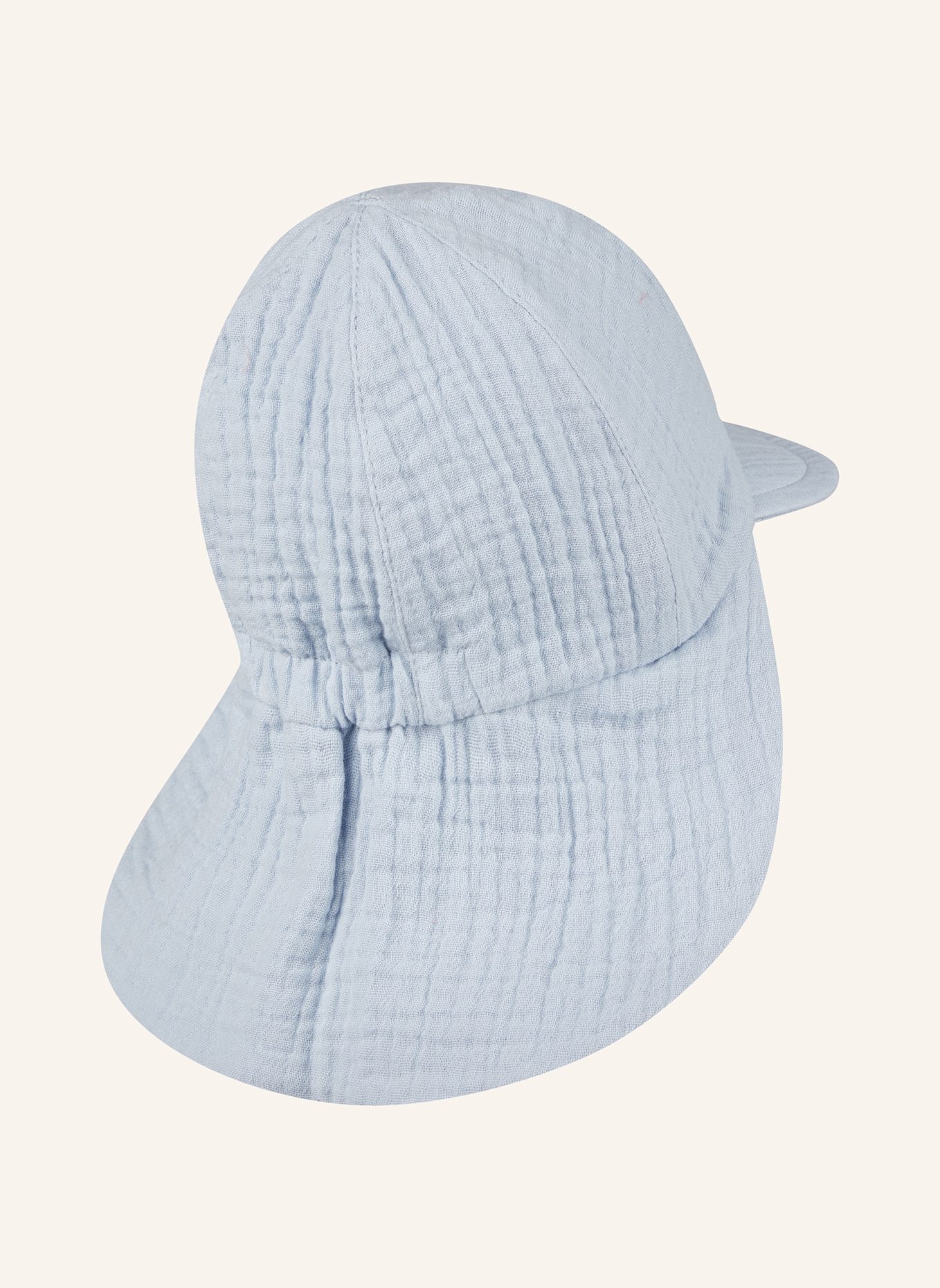 Sterntaler Schirmmütze mit Nackenschutz Musselin: BLAU