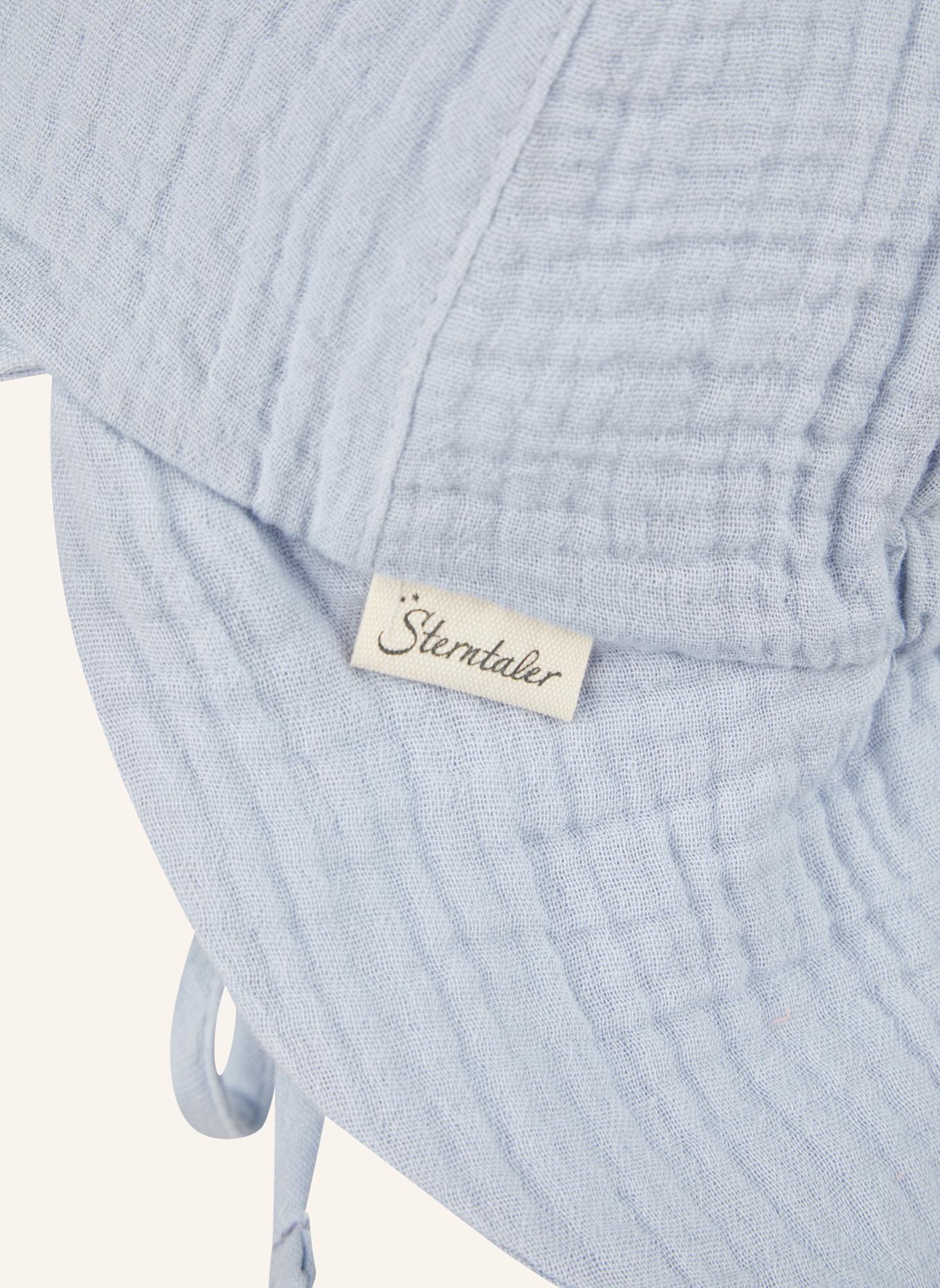 Sterntaler Schirmmütze mit Nackenschutz Musselin: BLAU