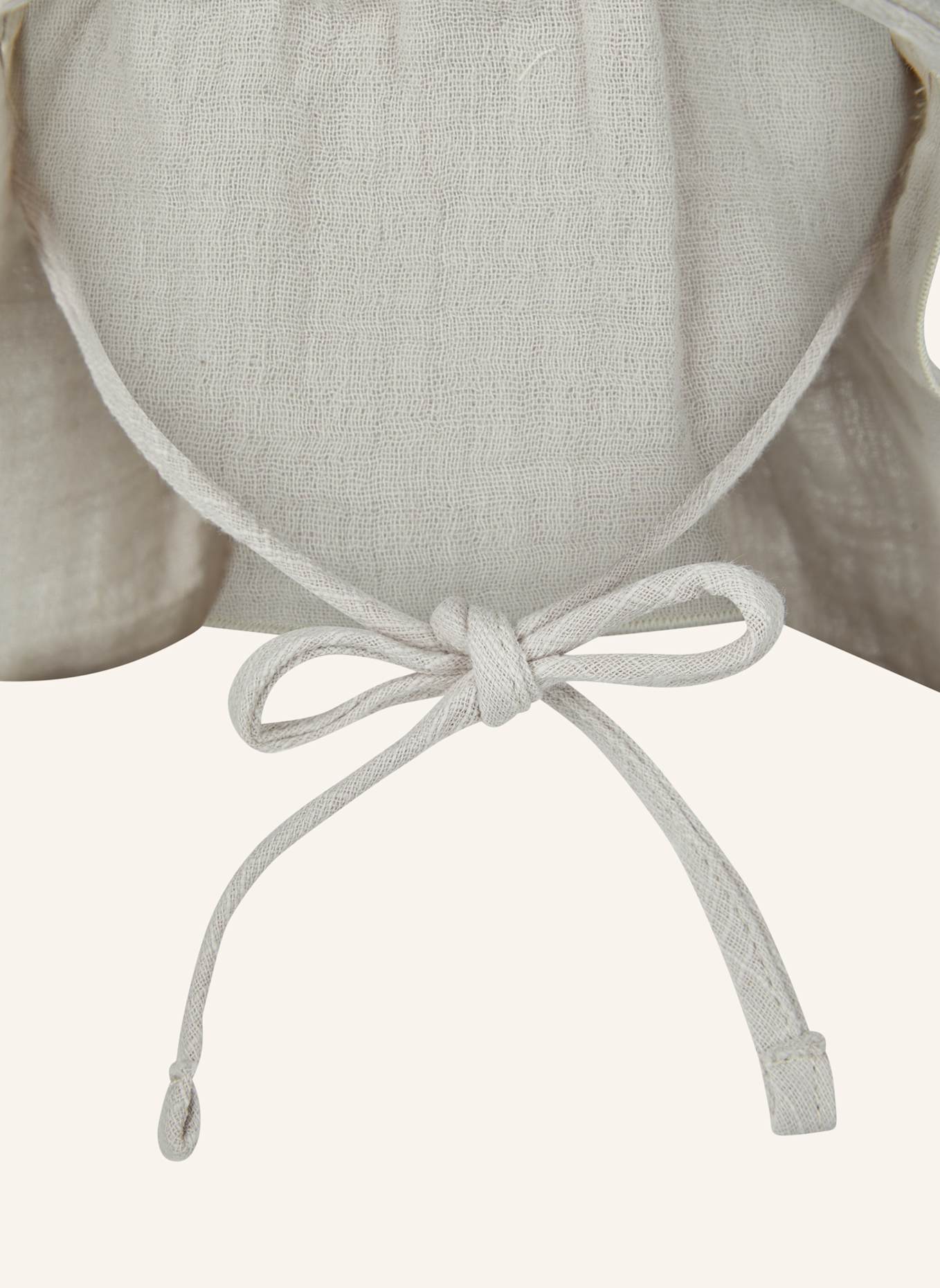 Sterntaler Schirmmütze mit Nackenschutz uni: HELLGRAU