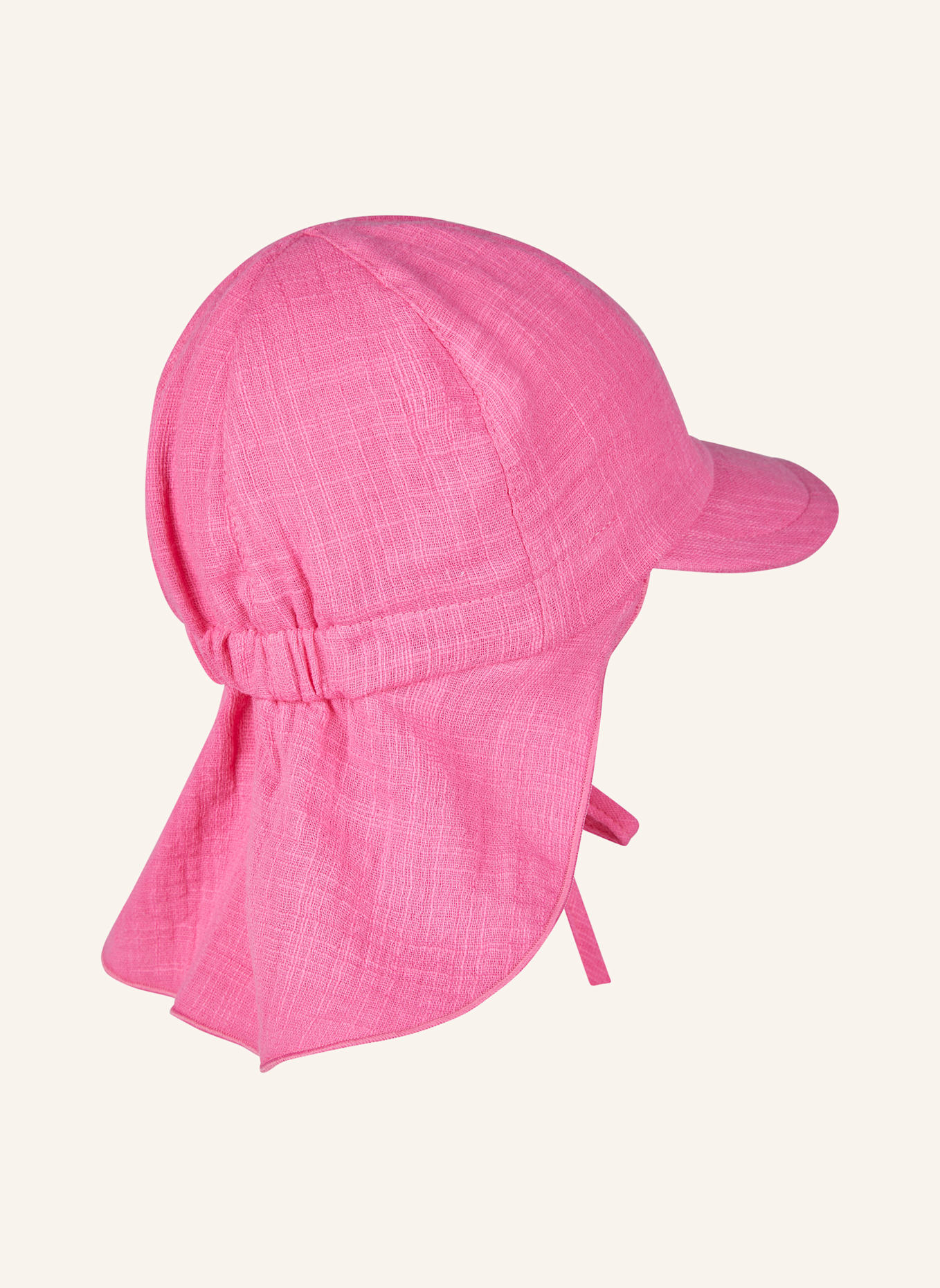 Sterntaler Schirmmütze mit Nackenschutz uni: PINK