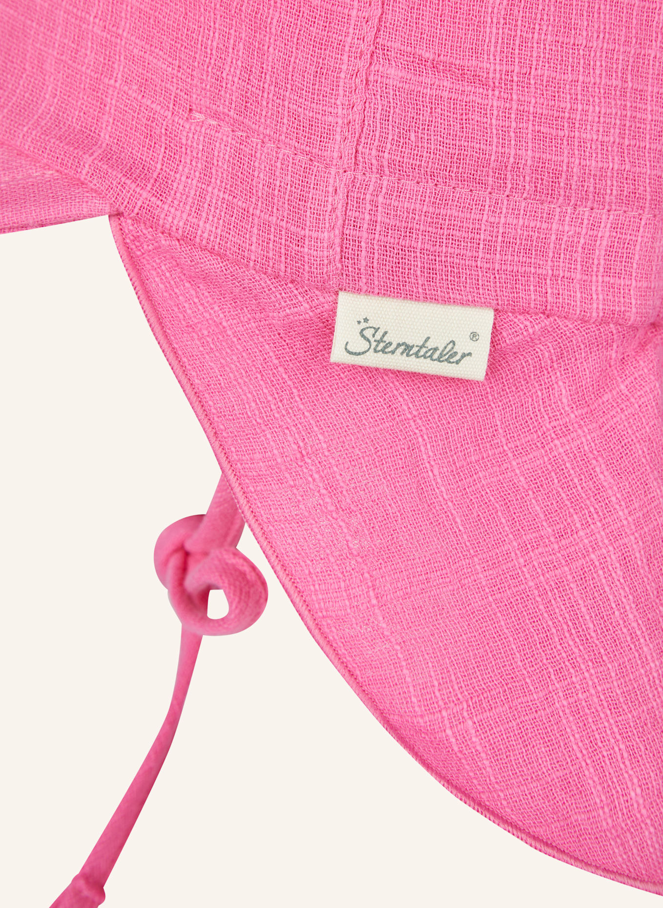Sterntaler Schirmmütze mit Nackenschutz uni: PINK