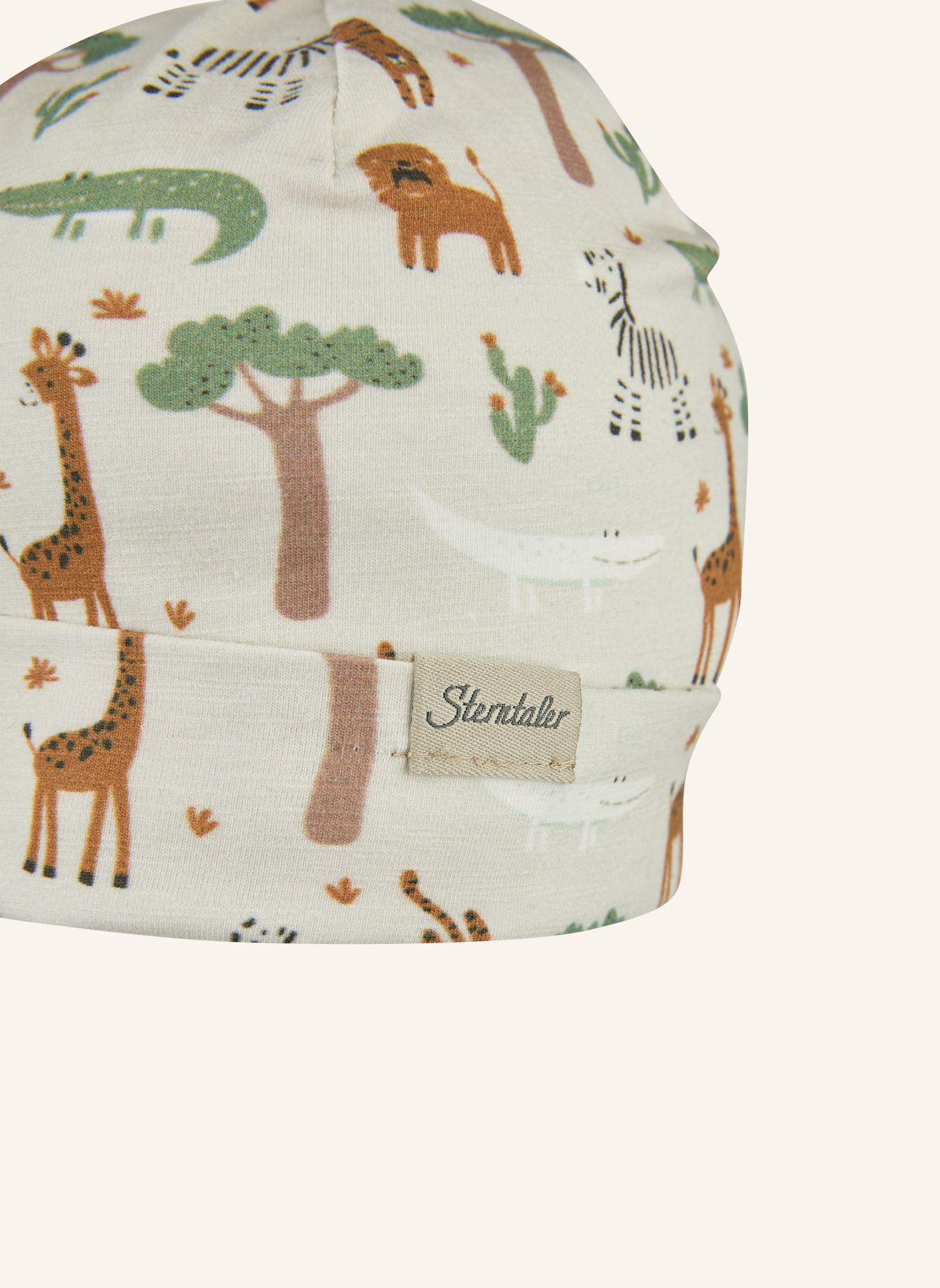 Sterntaler Beanie Safaritiere: HELLGRAU