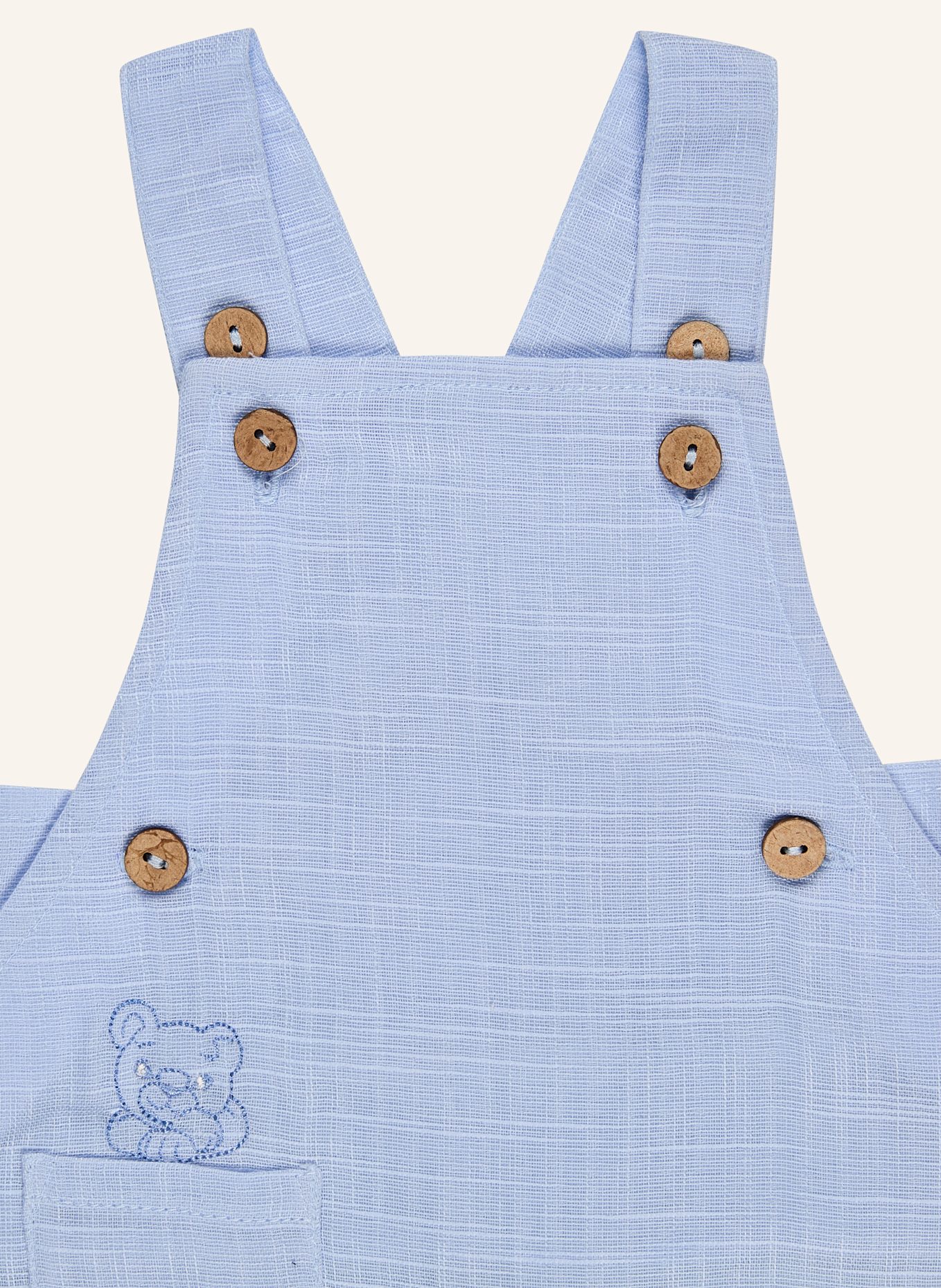 Sterntaler Latzhose Leinenoptik: BLAU