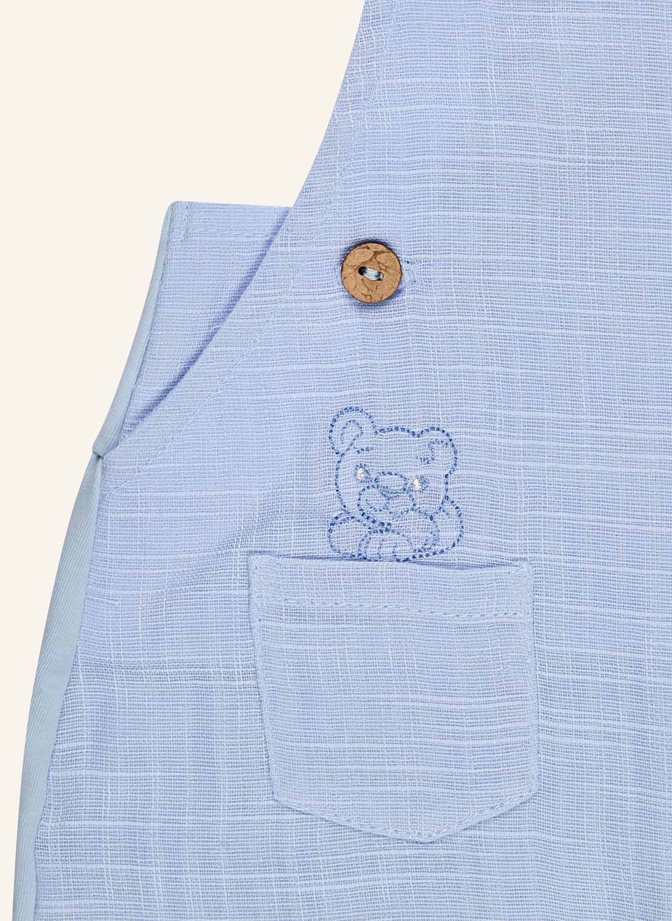 Sterntaler Latzhose Leinenoptik: BLAU