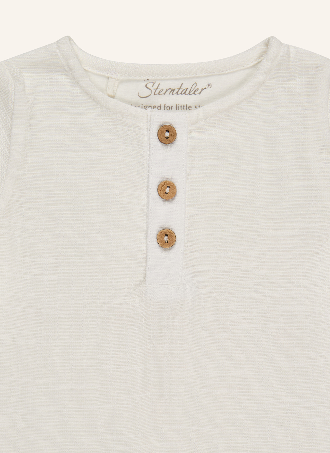 Sterntaler Hemd Leinenoptik: BEIGE